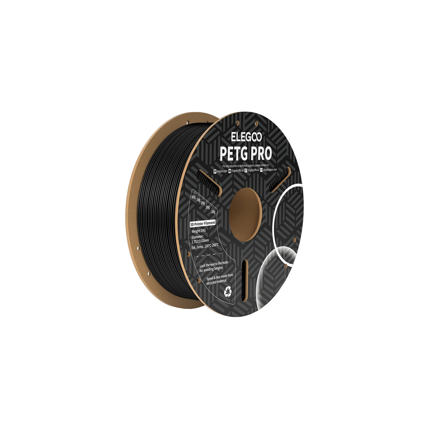 ELEGOO PETG Pro Filament (Black)