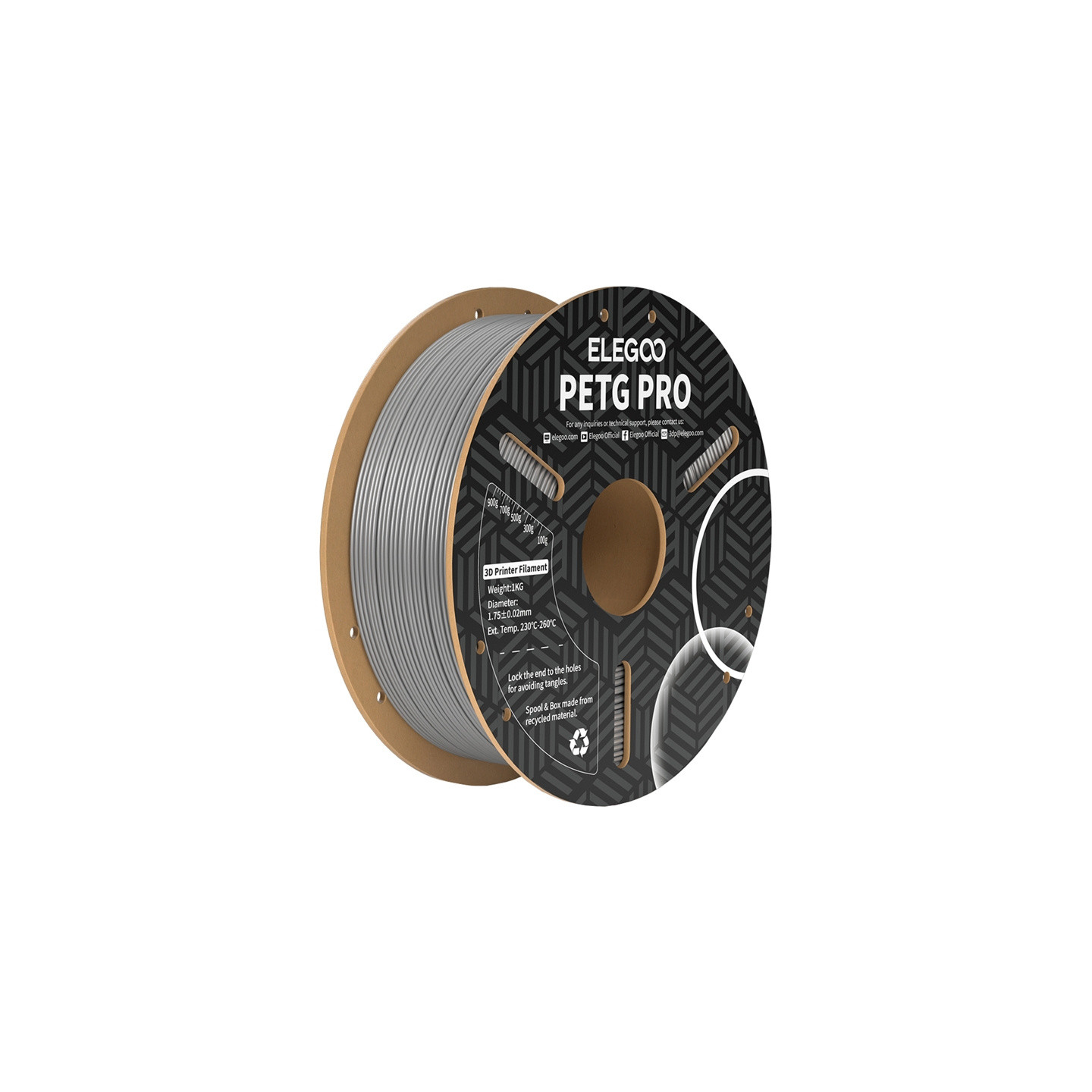 Filament PETG Pro ELEGOO (Szary)