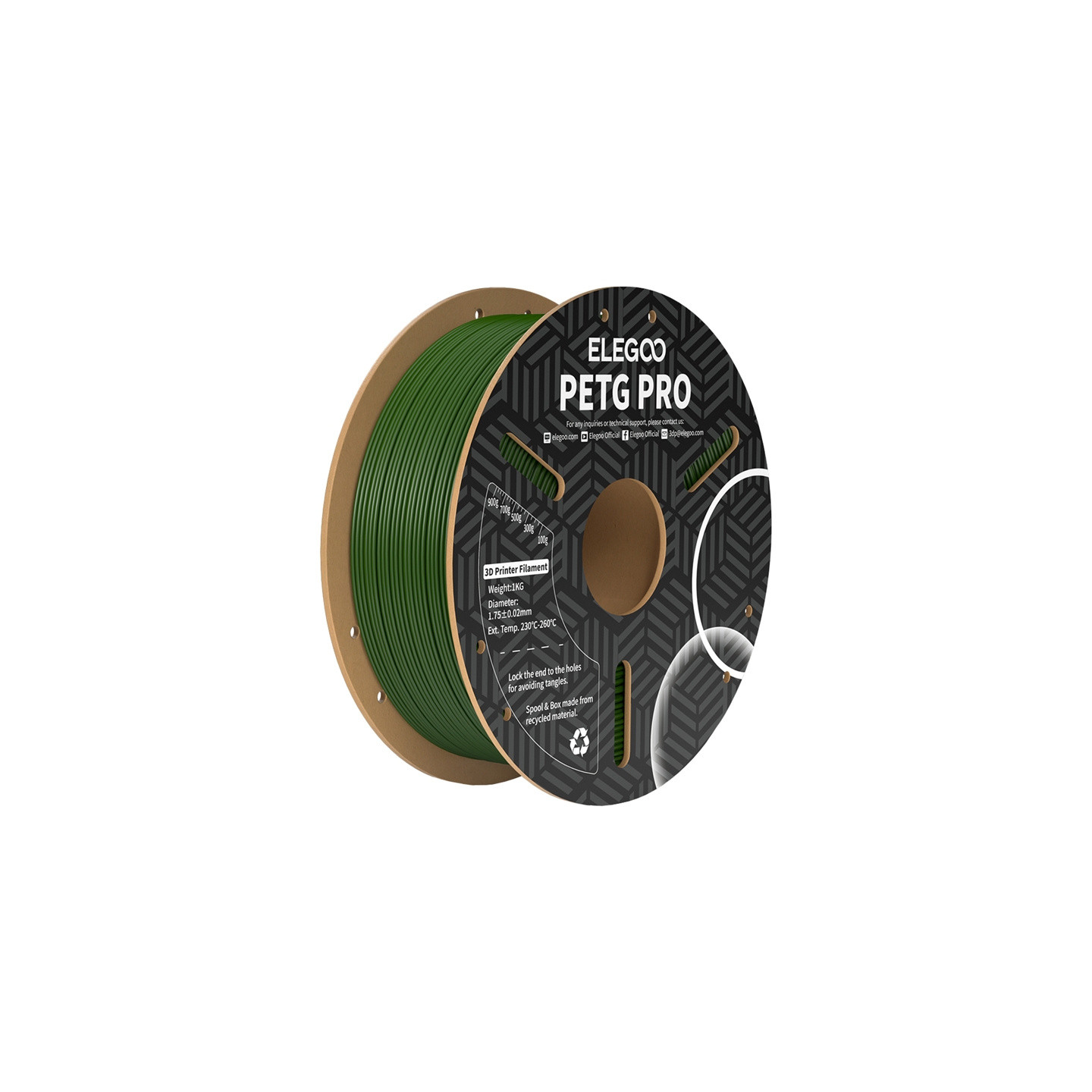 ELEGOO PETG Pro Filament (Olive Green)