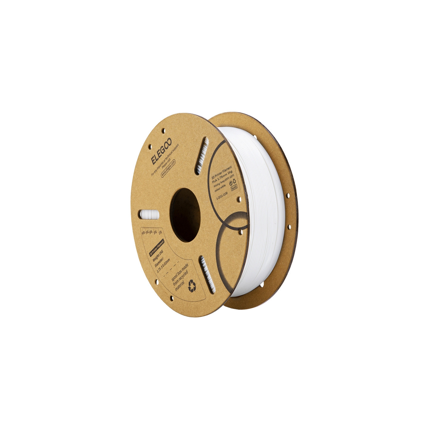 ELEGOO PLA Filament (White)
