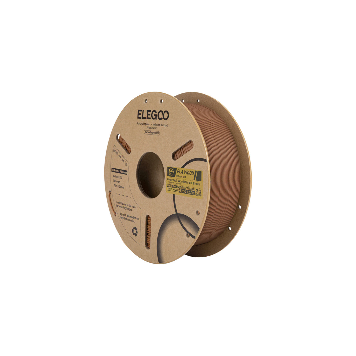 PLA Wood filament (Indian oak)