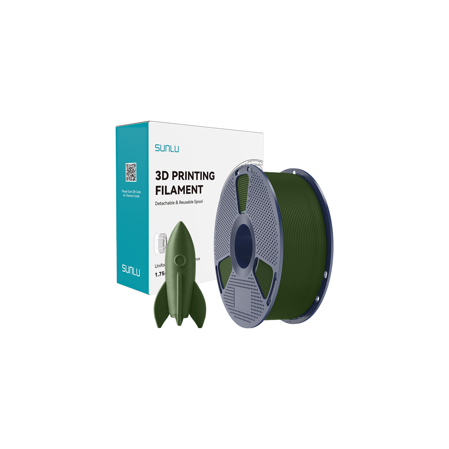 Sunlu High-Speed PLA Filament (Olive)