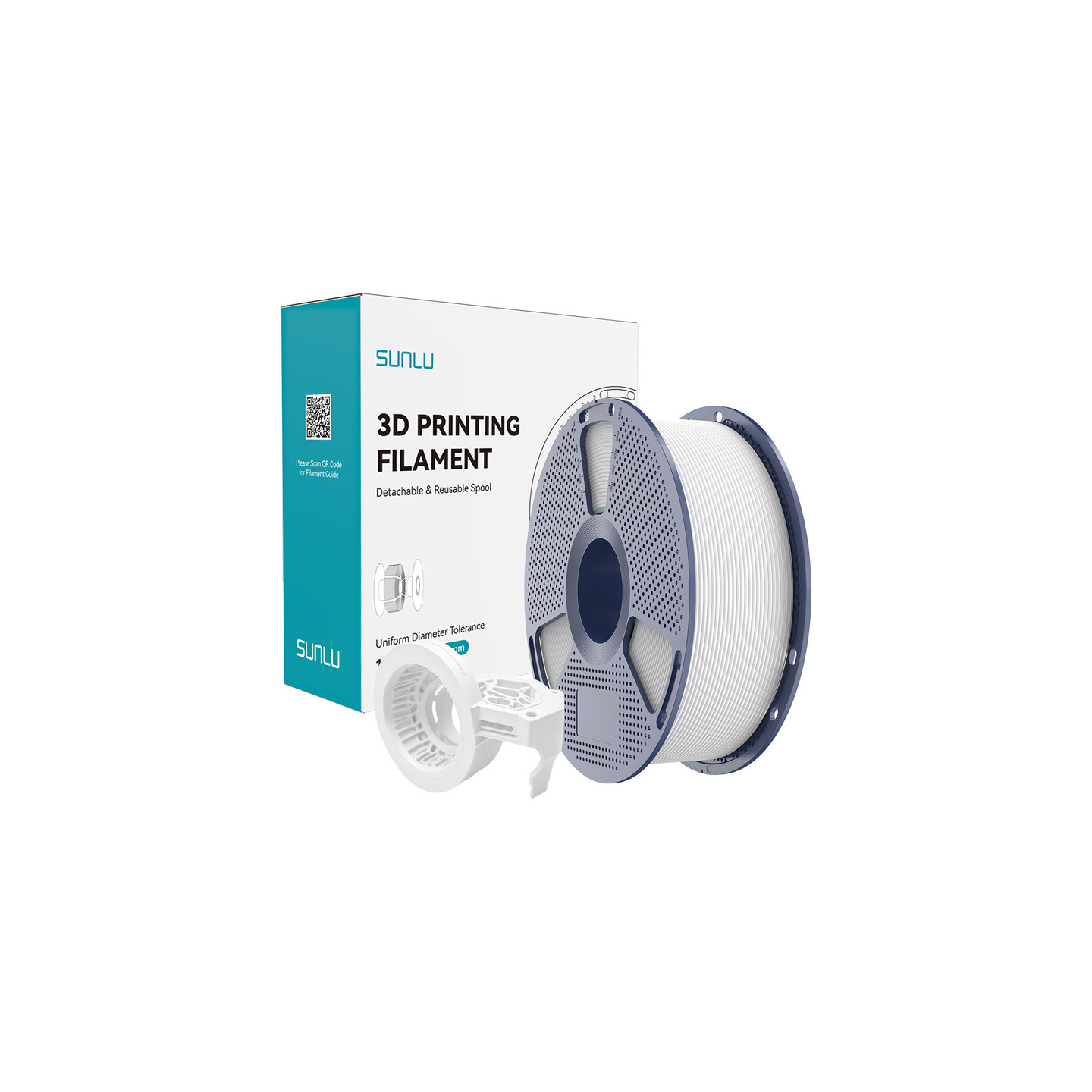 Sunlu PETG High-Speed Matte Filament (White)