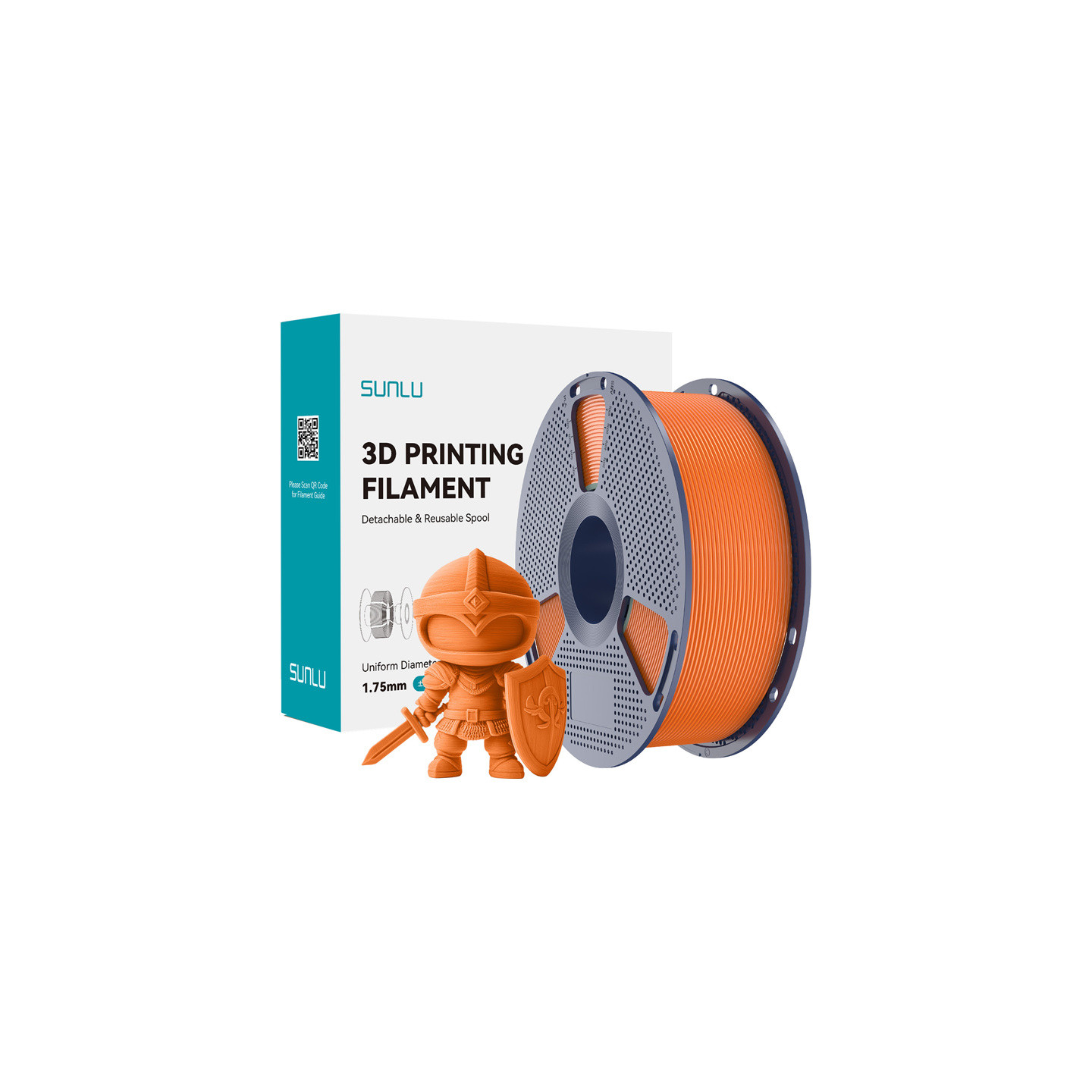 Sunlu PLA+ Filament (Sunny Orange)