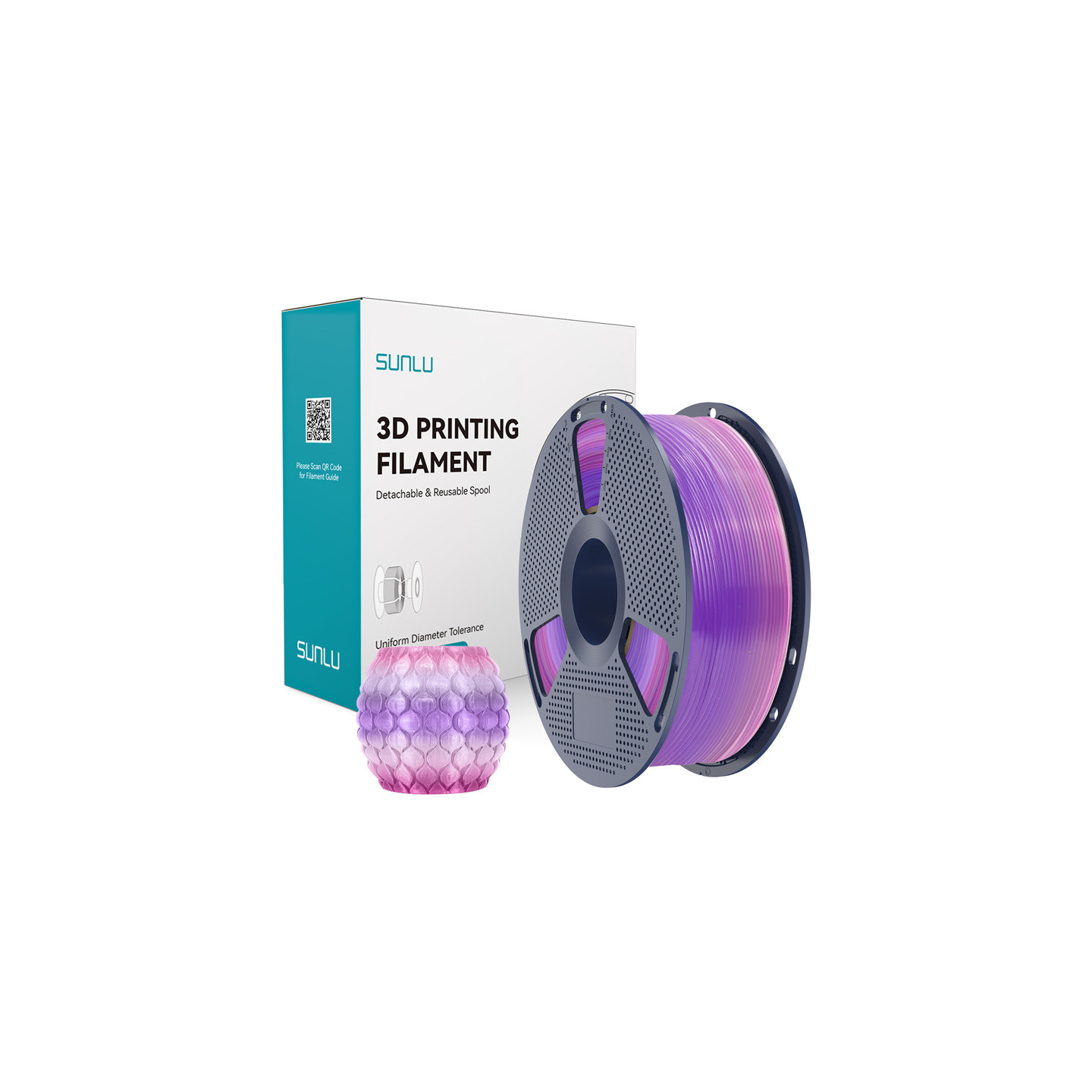 Sunlu PLA Transparent (Rainbow) 03 Filament