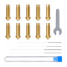 ELEGOO Neptune 4 Plus / 4 Max Brass Nozzle Set (0.4 mm x4, 0.6 mm x2, 0.8 mm x2, 1.0 mm x2)