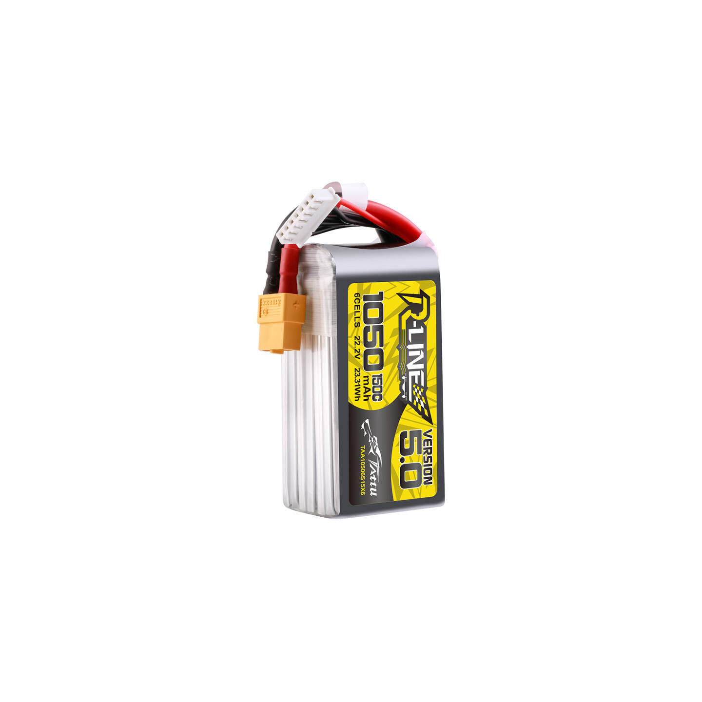 Tattu R-Line 5.0 1050mAh 22.2V 6S 150C XT60 Plug Battery