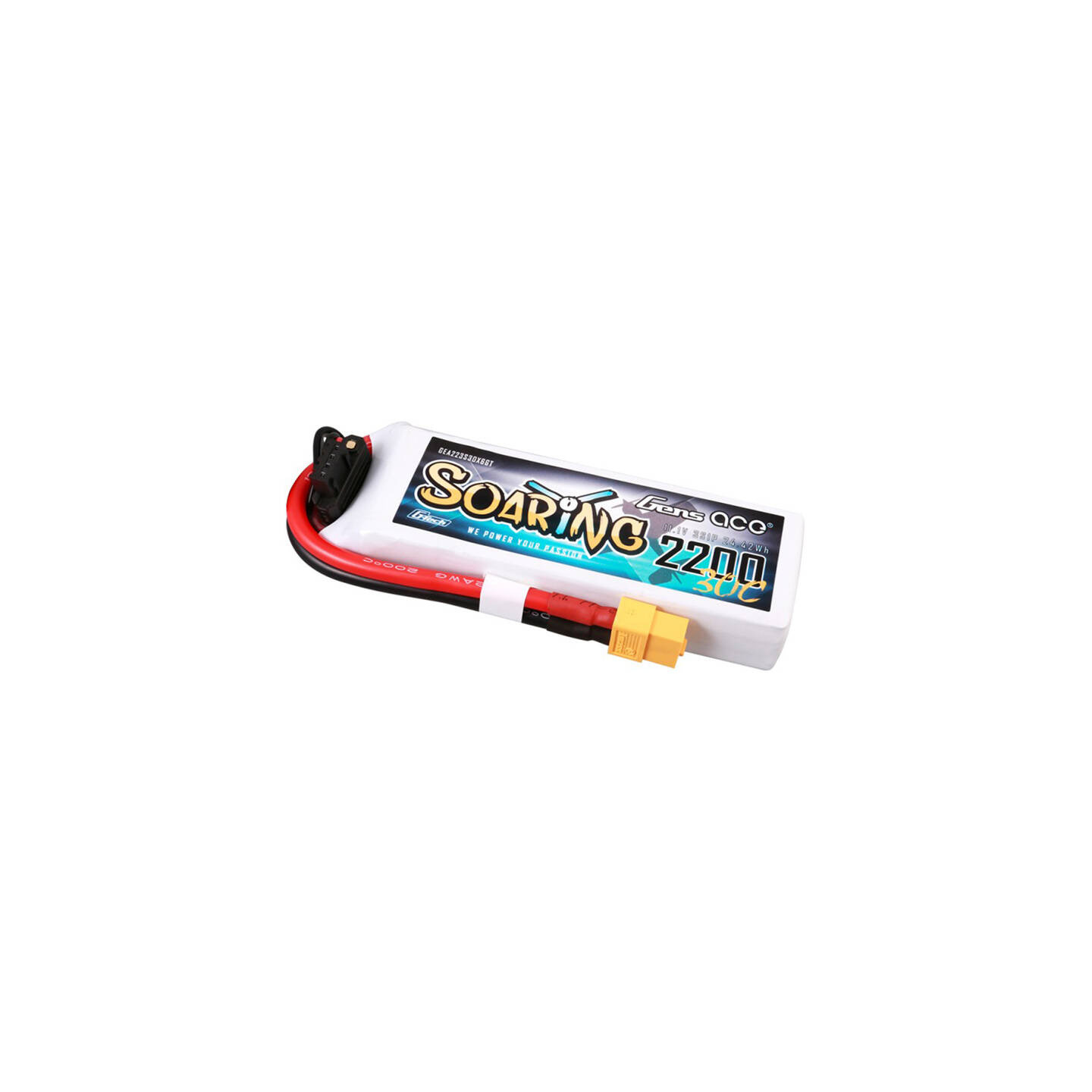 Gens ace G-Tech Soaring 2200mAh 11.1V 30C 3S1P Lipo Batte