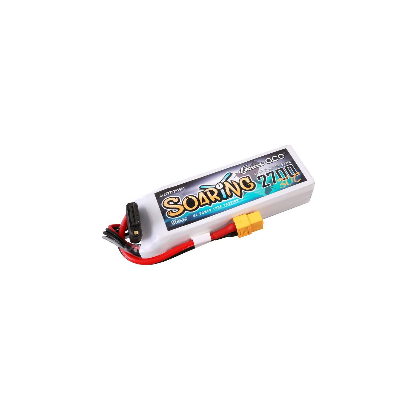 Gens ace G-Tech Soaring 2700mAh 11.1V 30C 3S1P LiPo Battery