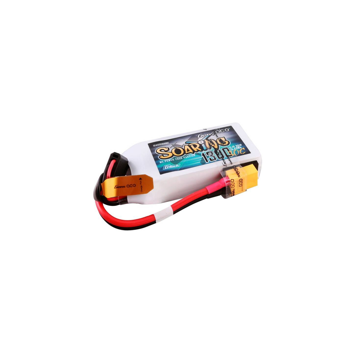 Gens ace G-Tech Soaring 1300mAh 11.1V 30C 3S1P Lipo Battery