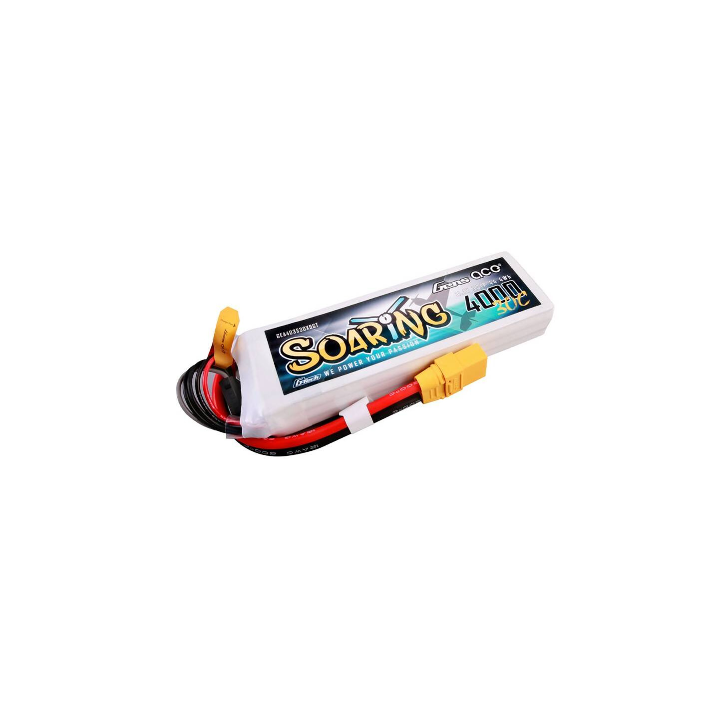 Gens ace G-Tech Soaring 4000mAh 11.1V 30C 3S1P Lipo Battery