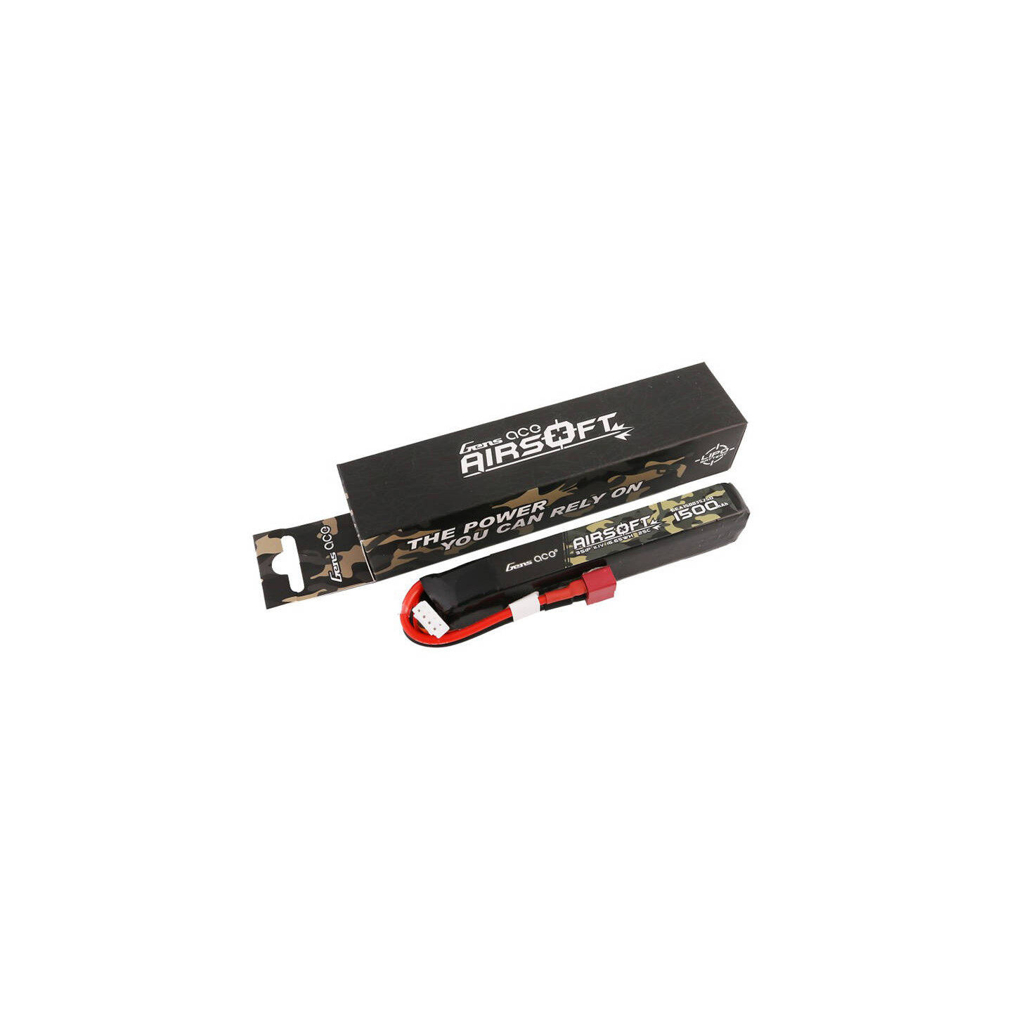 Gens ace 25C 1500mAh 3S1P 11.1V Airsoft Gun Lipo Battery with T Plug