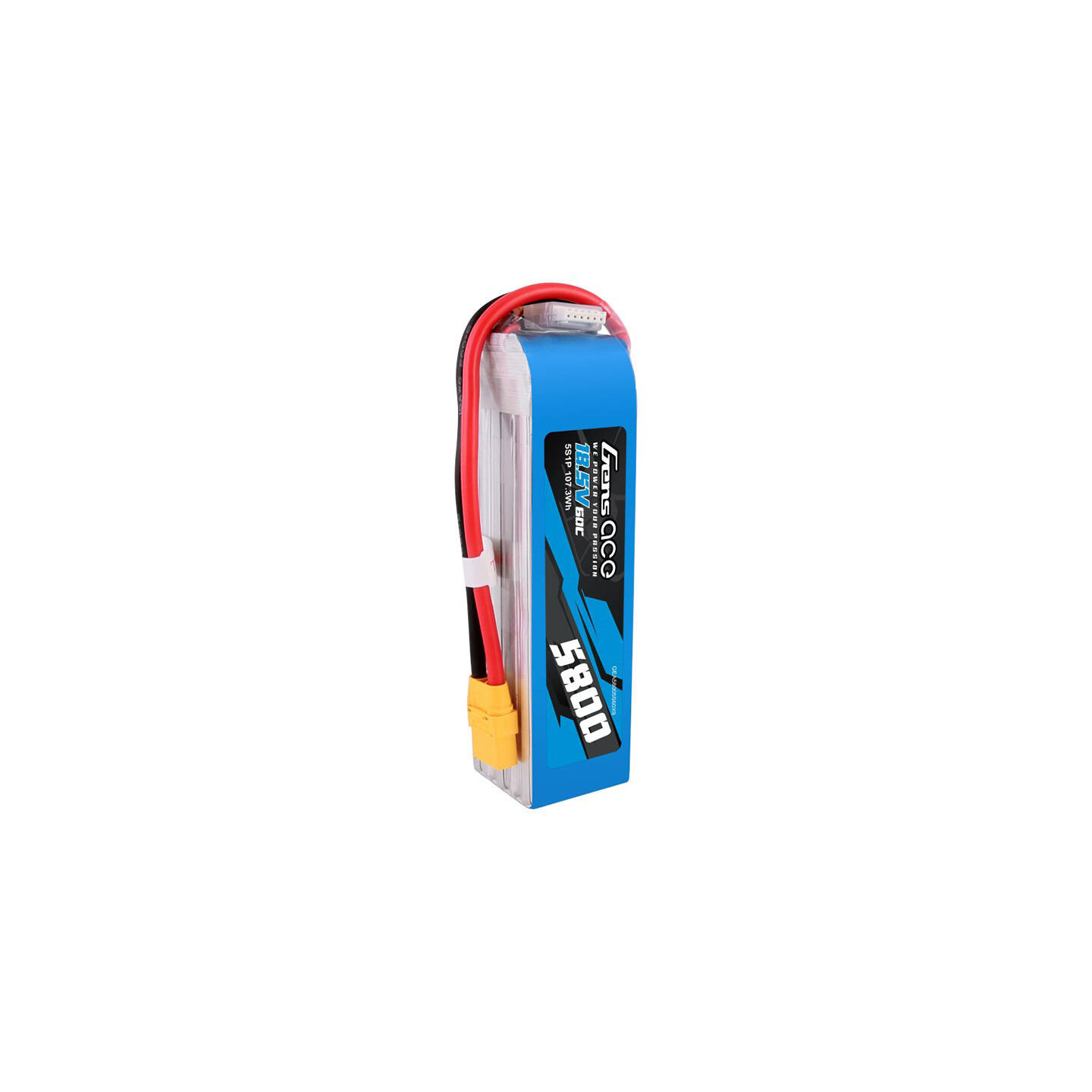 Gens ace 5800mAh 60C 18.5V 5S1P Lipo Battery Pack with XT90 plug