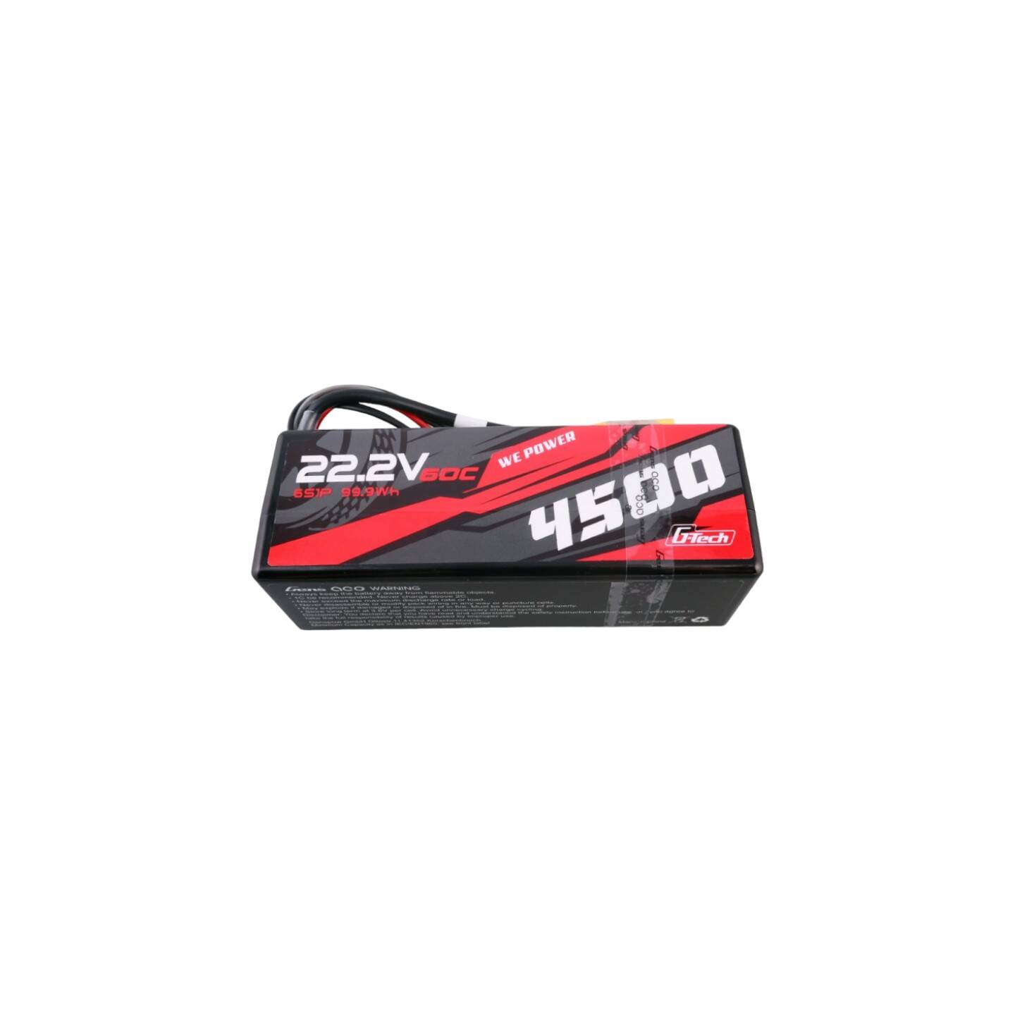 Gens ace G-Tech 4500mAh 6S1P 22.2V 60C HardCase RC car Lipo Battery 14