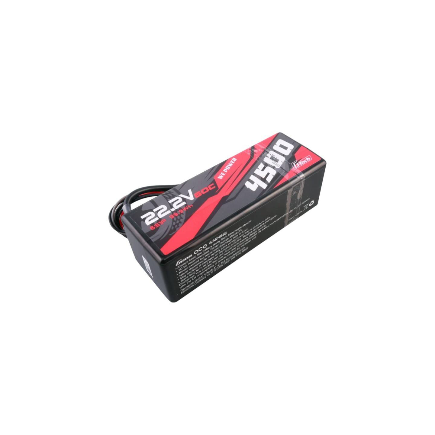 Gens ace G-Tech 4500mAh 6S1P 22.2V 60C HardCase RC car Lipo Battery 14