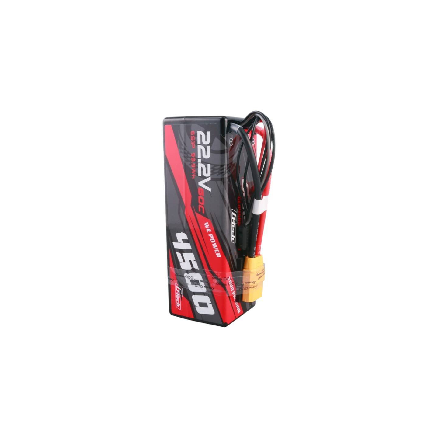 Gens ace G-Tech 4500mAh 6S1P 22.2V 60C HardCase RC car Lipo Battery 14