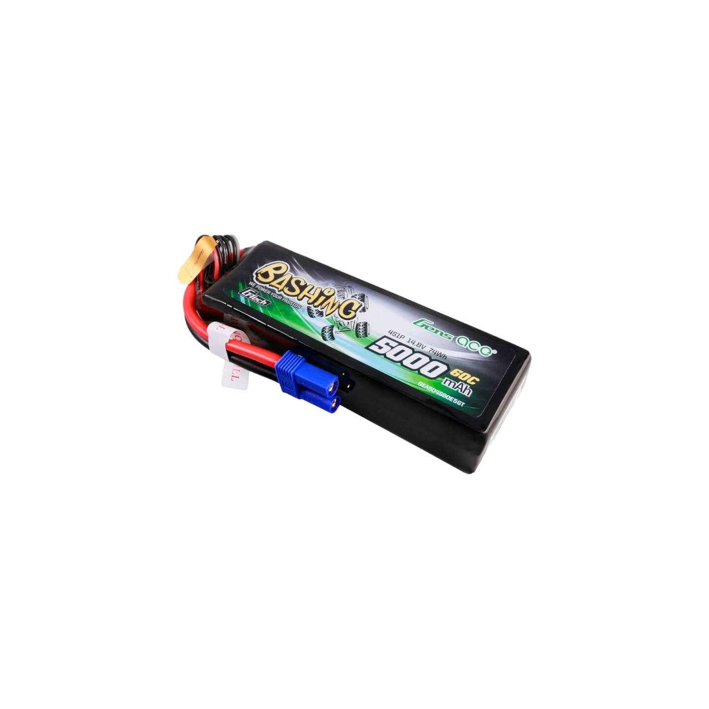 Gens ace G-Tech 5000mAh 14.8V 4S1P 60C Lipo Battery Pack with EC5 Plug-Bashing Series