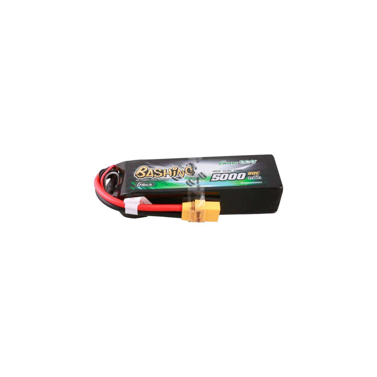 Gens ace G-Tech 5000mAh 14.8V 4S1P 60C Lipo Battery Pack with XT90 Plug-Bashing Series