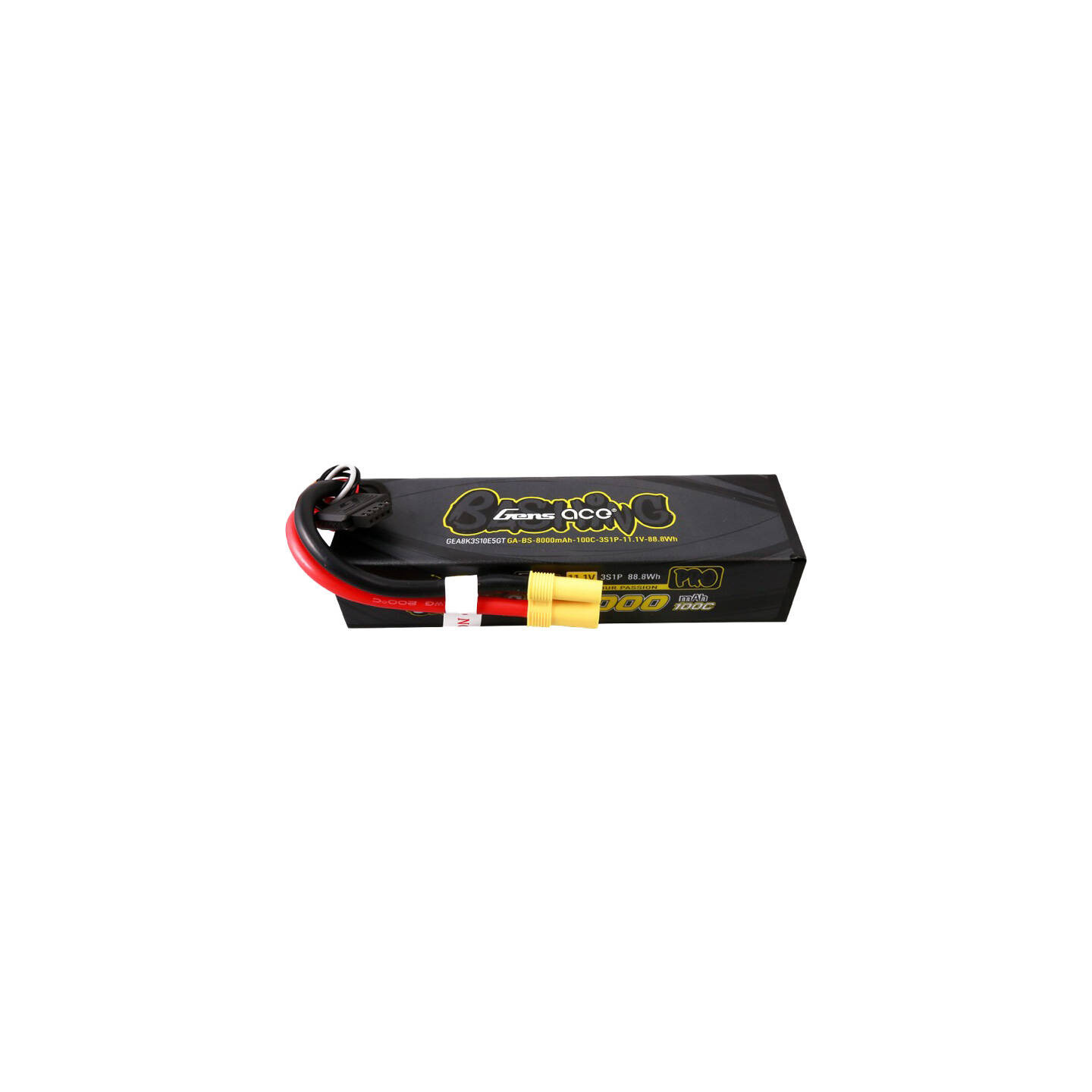 Gens ace G-Tech 8000mAh 11.1V 100C 3S1P Lipo Battery Pack with EC5-Bashing Series