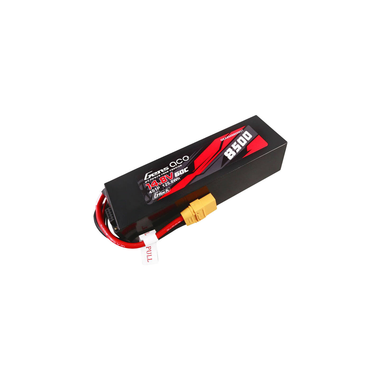 Gens ace G-Tech 8500mAh 14.8V 60C 4S1P Lipo Battery Pack PC Material Case with XT90 plug