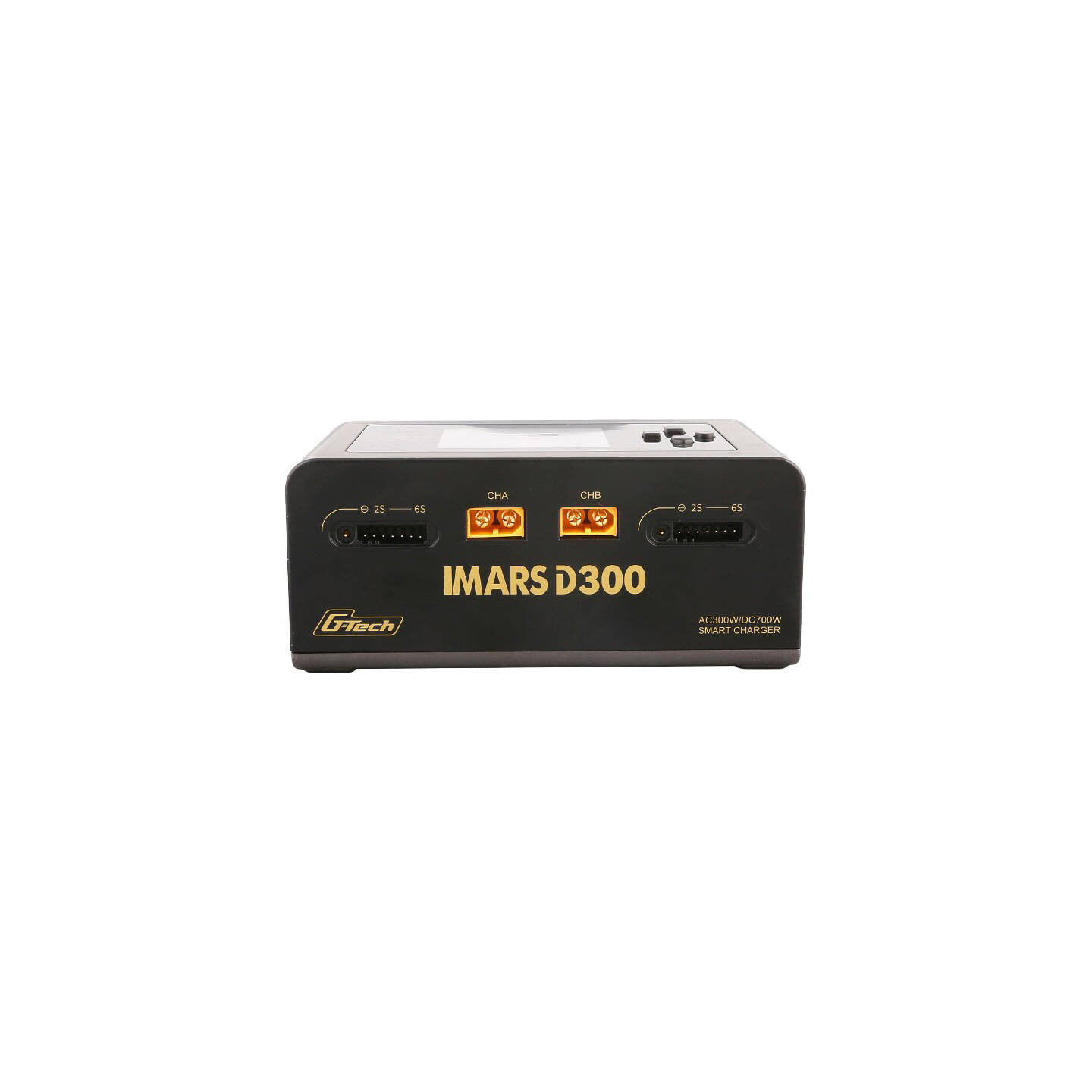Gens Ace IMARS D300 G-Tech Channel AC/DC 300W/700W RC Battery Charger-EU Black