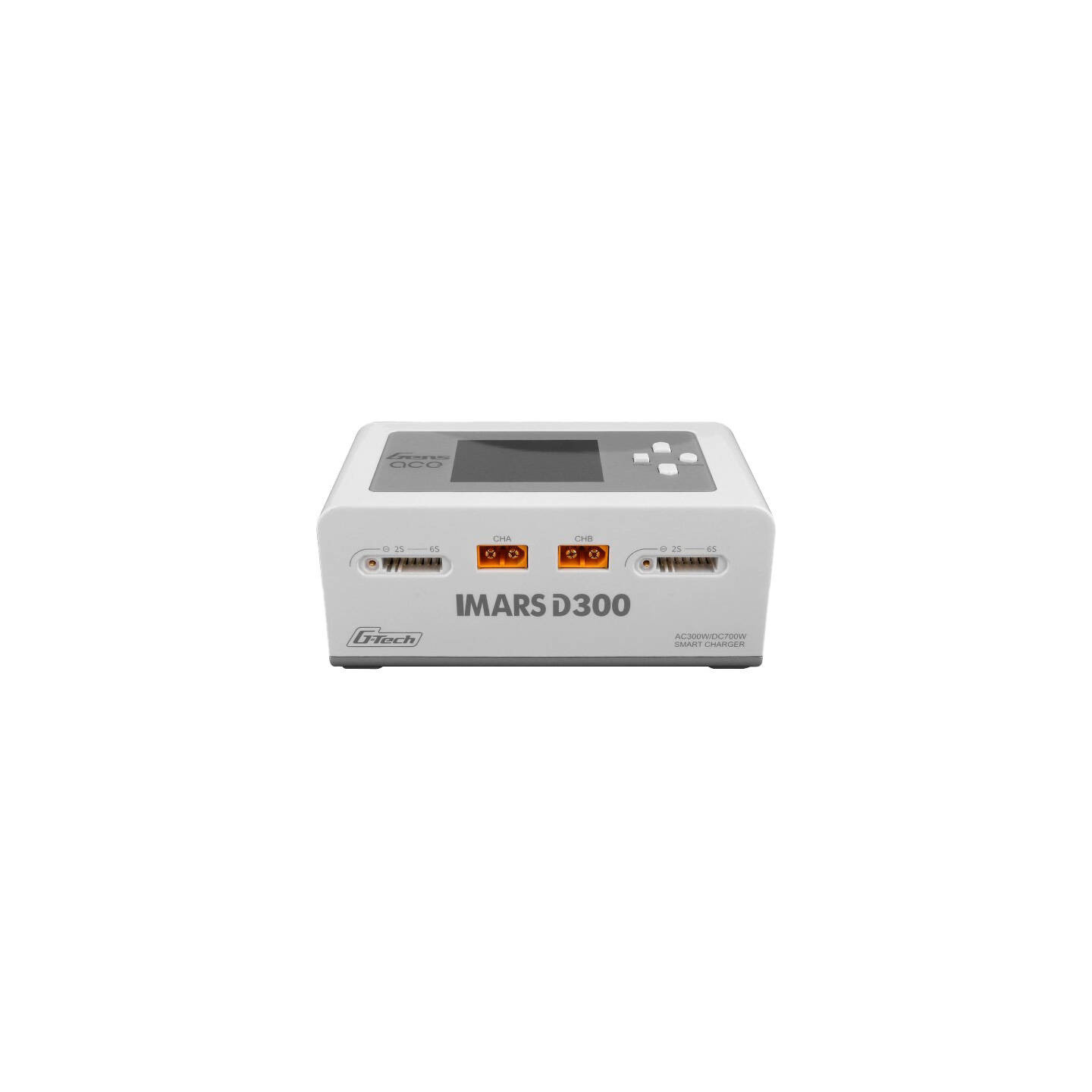 Gens Ace IMARS D300 G-Tech Channel AC/DC 300W/700W RC Battery Charger-EU White