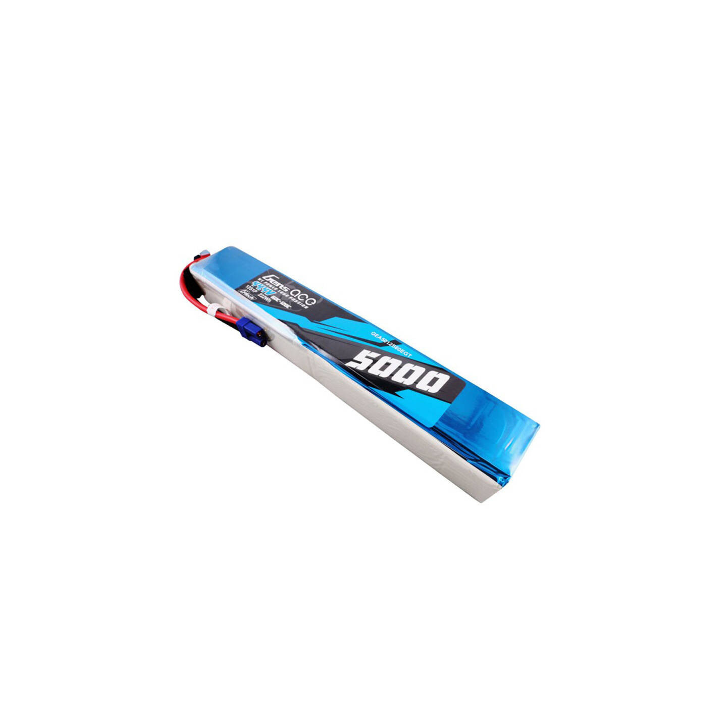 Gens ace G-Tech 5000mAh 60/120C 44.4V 12S1P Lipo Battery Pack with EC5 Plug