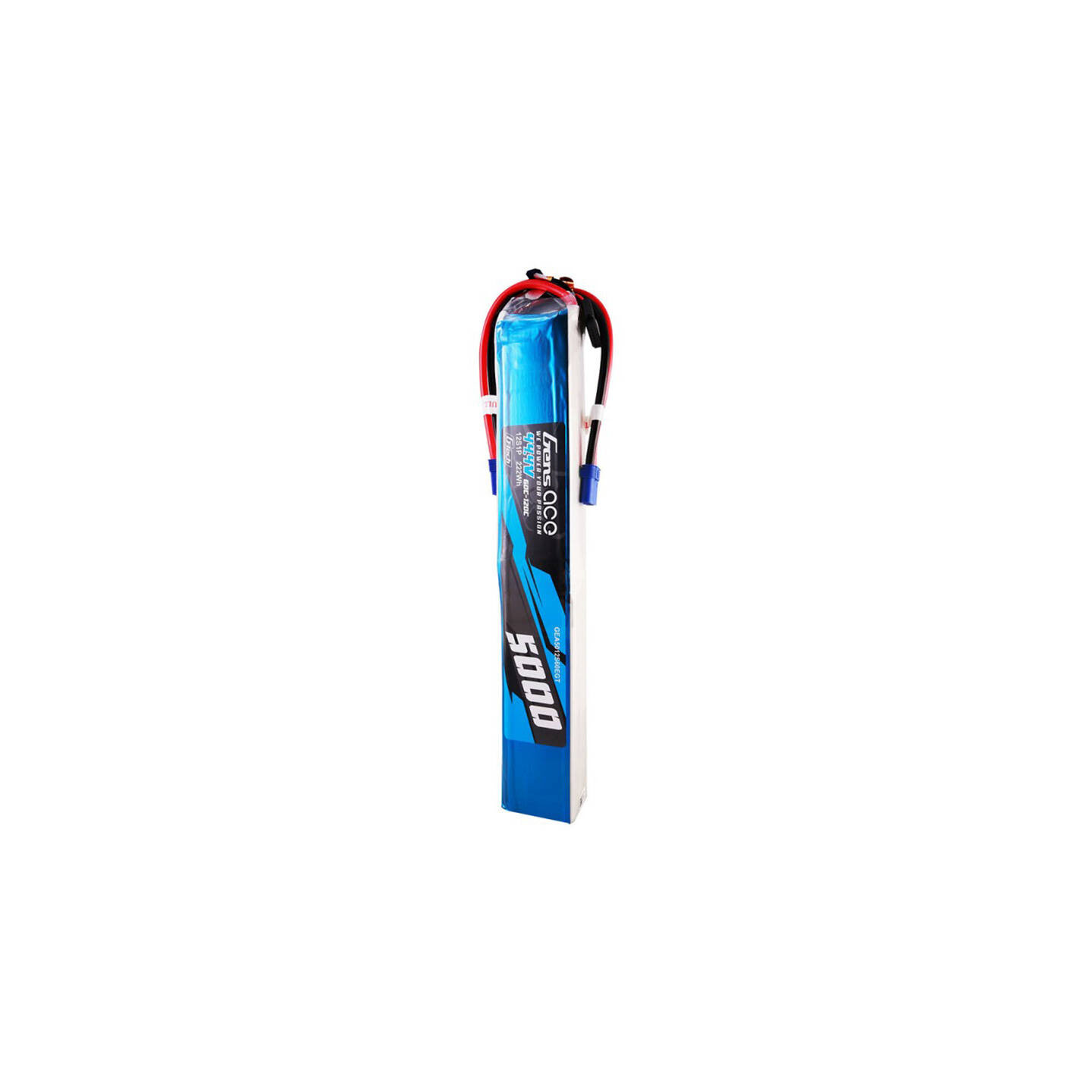Gens ace G-Tech 5000mAh 60/120C 44.4V 12S1P Lipo Battery Pack with EC5 Plug