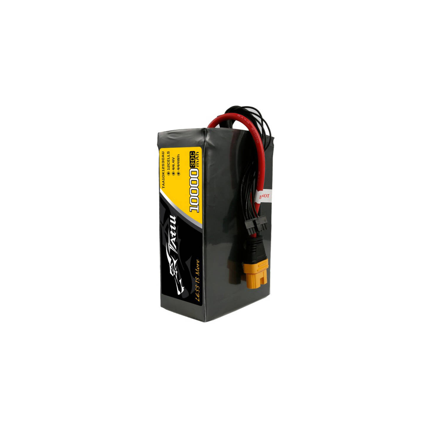 Tattu 10000mAh 44.4V 30C 12S1P Lipo Battery Pack with AS150U Plug