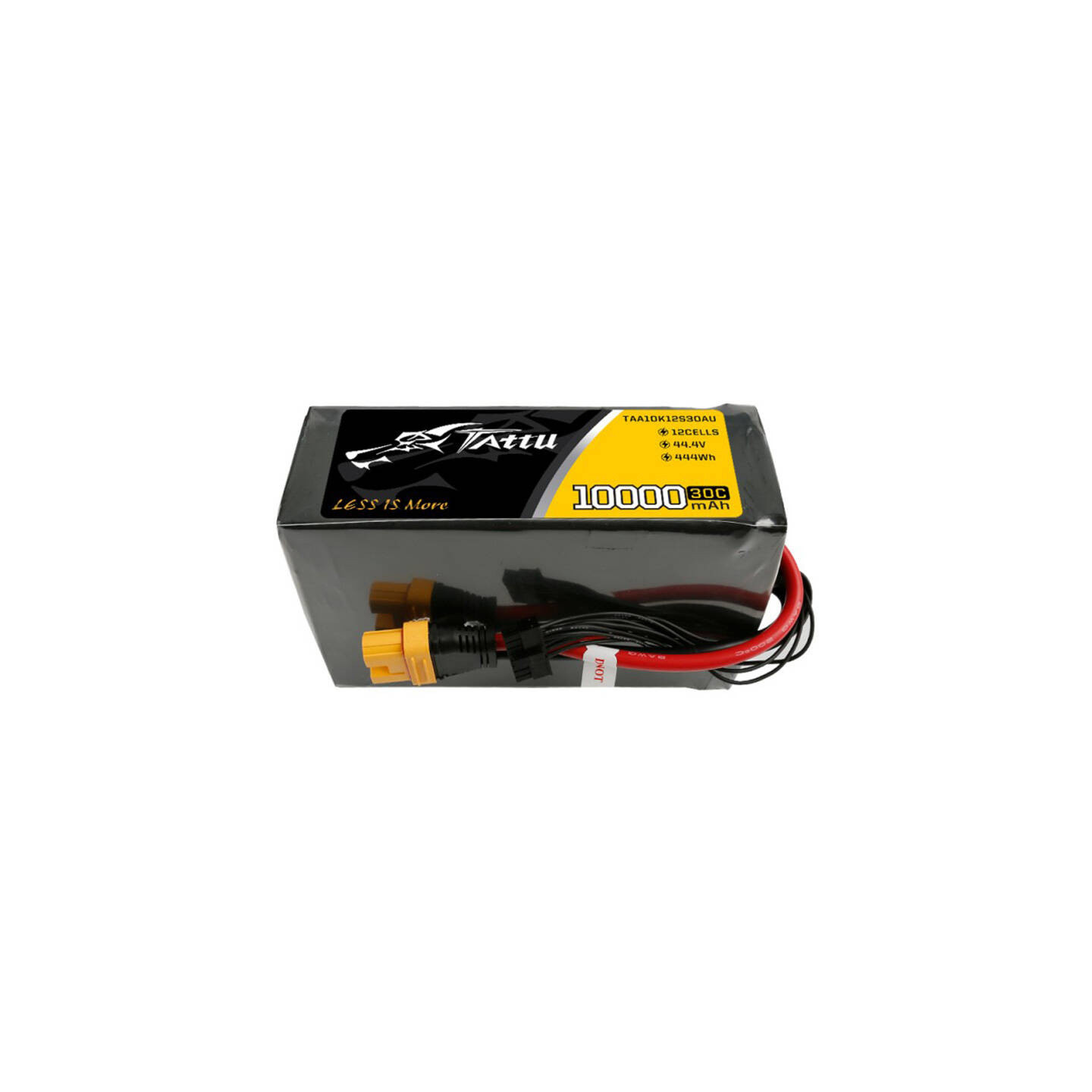 Tattu 10000mAh 44.4V 30C 12S1P Lipo Battery Pack with AS150U Plug