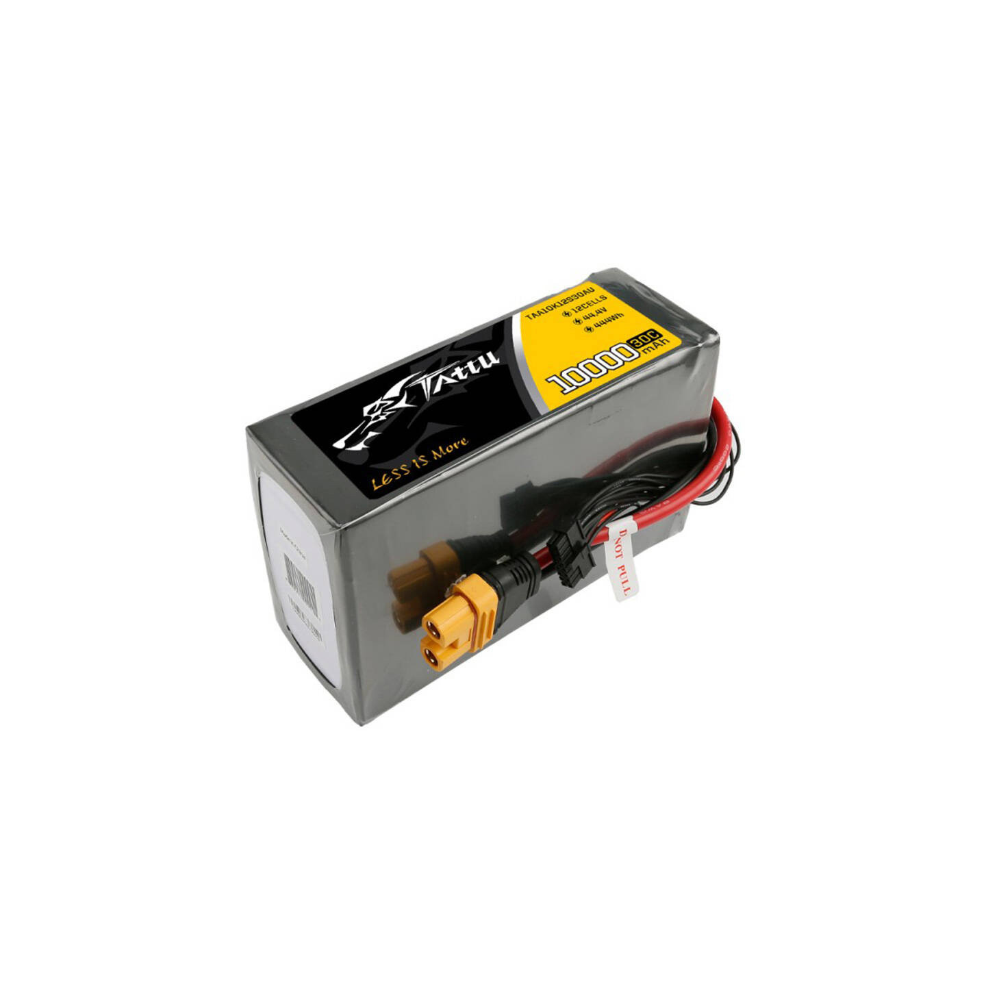 Tattu 10000mAh 44.4V 30C 12S1P Lipo Battery Pack with AS150U Plug