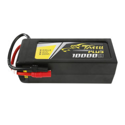 View product Tattu Plus 10000mAh 22.2V 25C 6S1P Lipo Battery Pack with AS150+XT150 plug