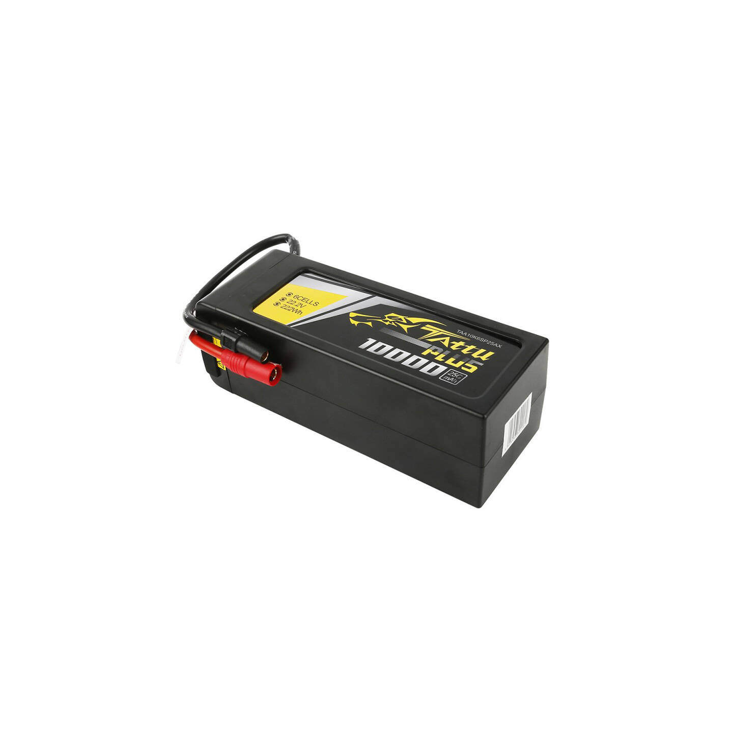 Tattu Plus 10000mAh 22.2V 25C 6S1P Lipo Battery Pack with AS150+XT150 plug