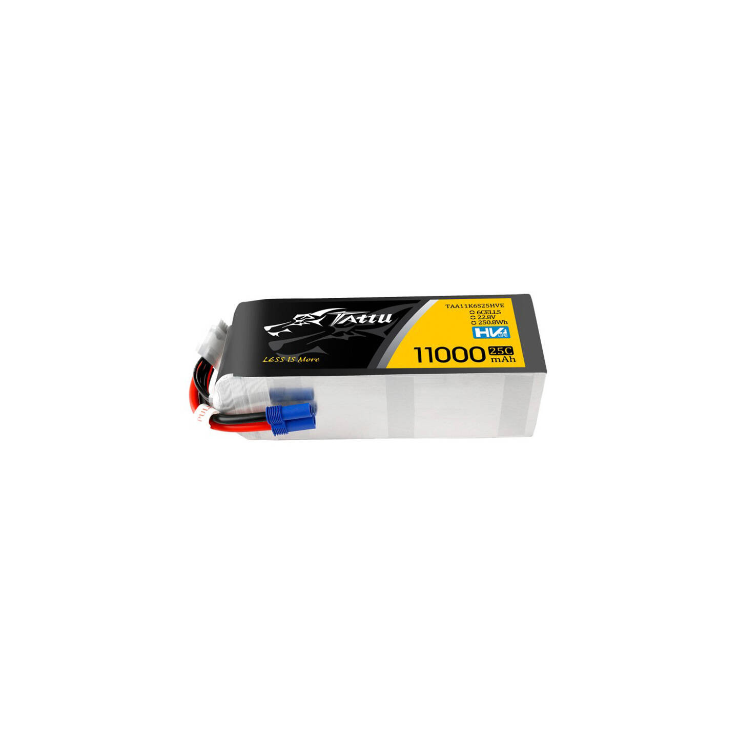 Tattu 11000mAh 22.8V HV 25C 6S1P Lipo Battery Pack with EC5 Plug