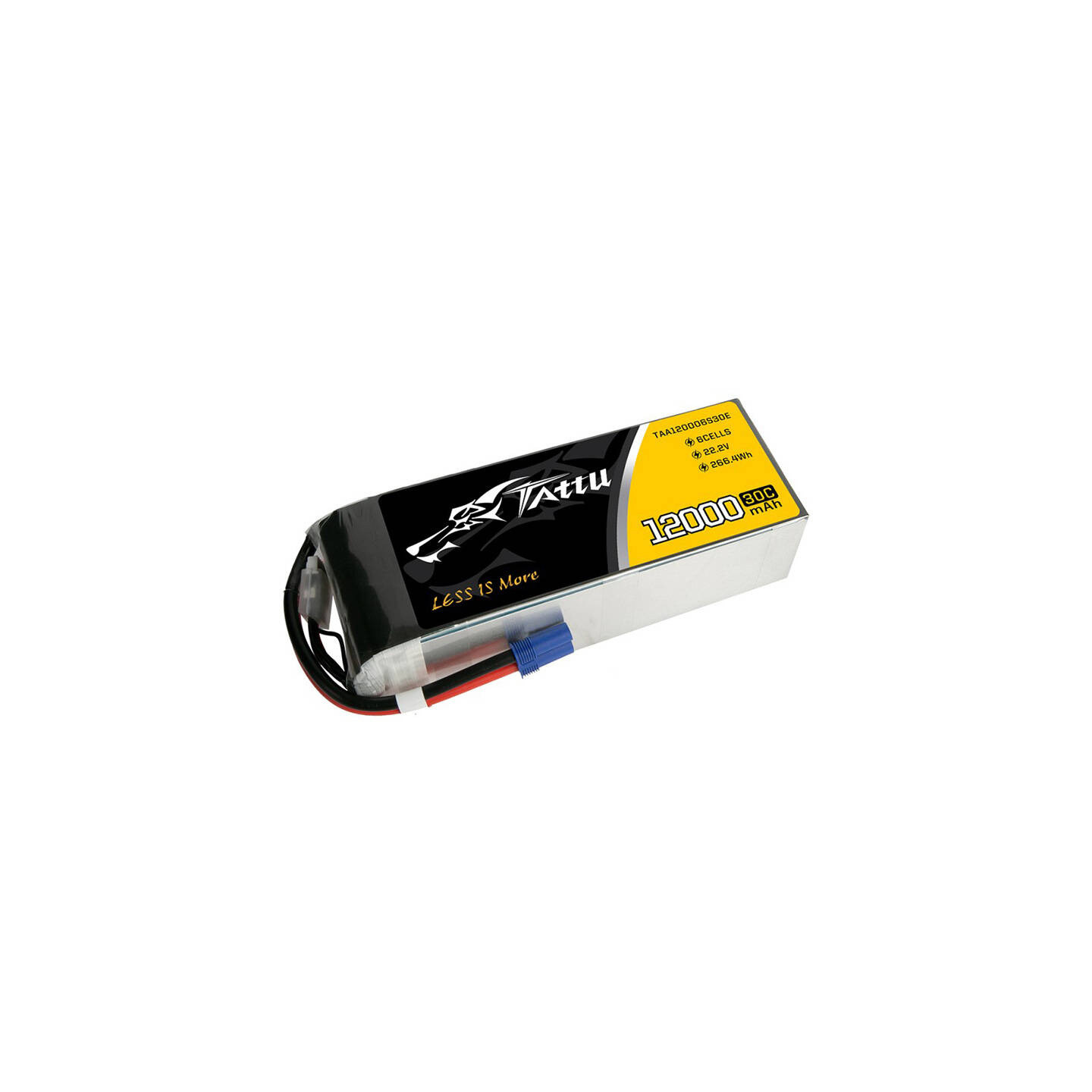 Tattu 12000mAh 22.2V 30C 6S1P UAV Lipo Battery Pack with EC5 plug
