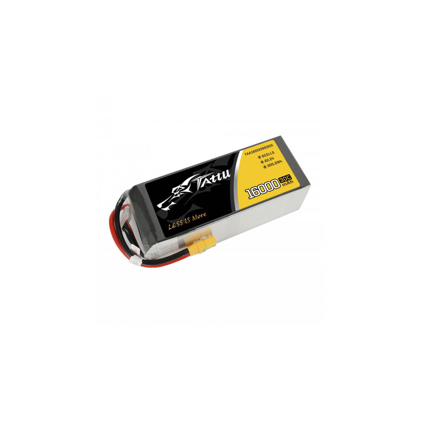 Tattu 16000mAh 22.2V 30C 6S1P LiPo Battery Pack with XT90 Anti-spark Plug