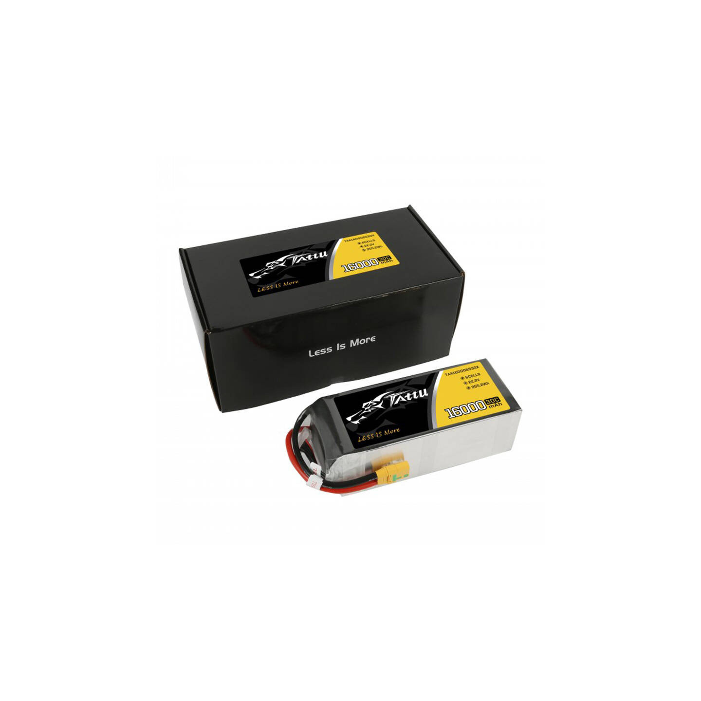 Tattu 16000mAh 22.2V 30C 6S1P LiPo Battery Pack with XT90 Anti-spark Plug
