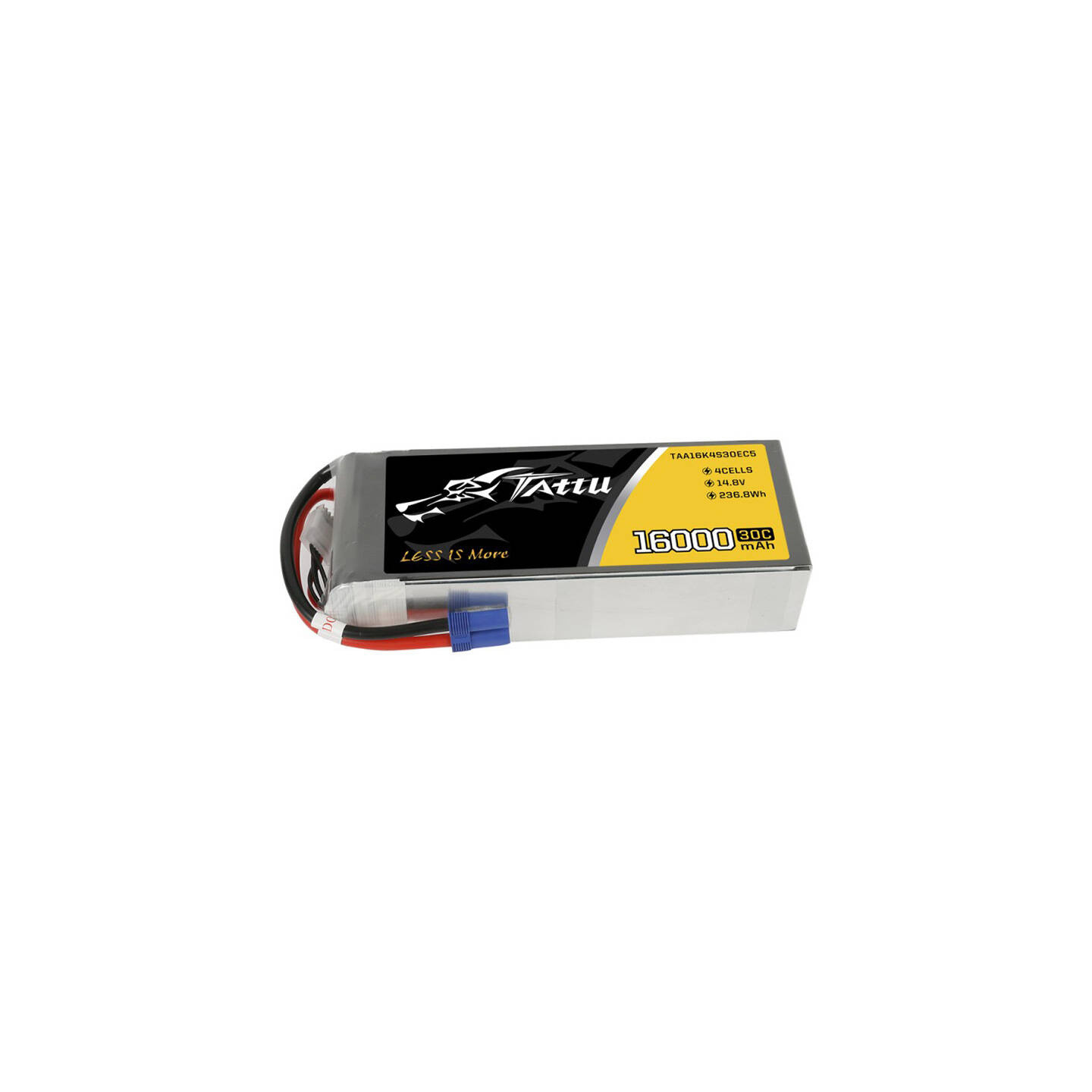 Tattu 16000mAh 14.8V 30C 4S1P Lipo Battery Pack with EC5