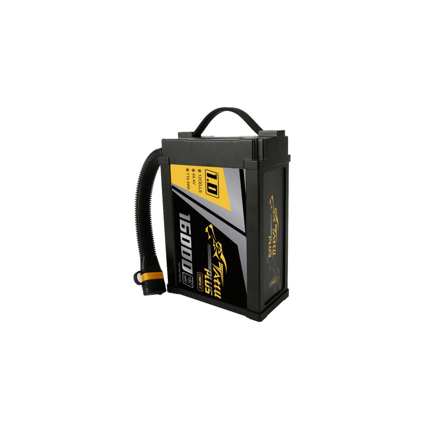 Tattu Plus 1.0 Compact version 16000mAh 12S 15C 44.4V Lipo battery pack with AS150U Plug