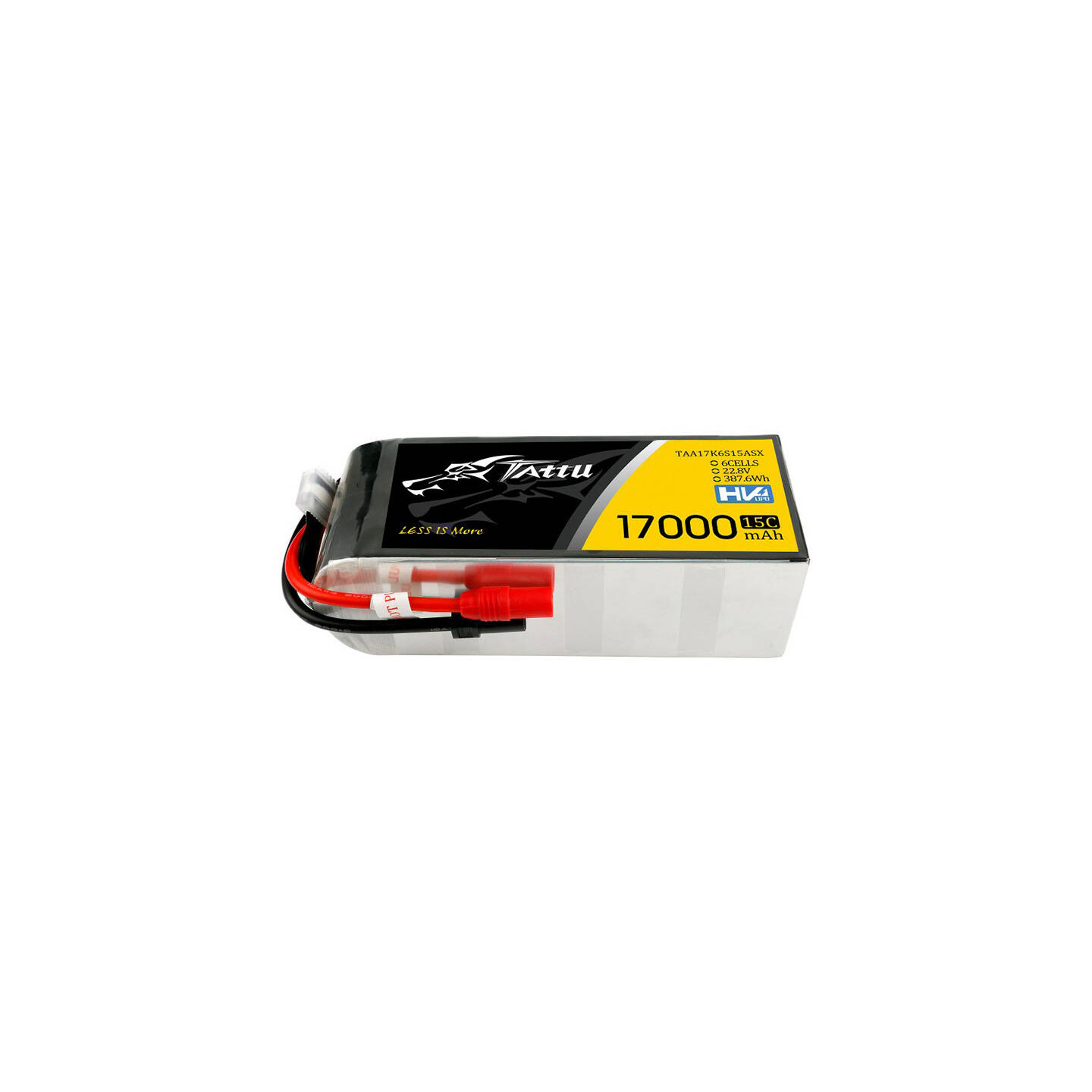 Tattu 17000mAh 22.8V 15C 6S1P Lipo Battery with AS150+XT150 Plug