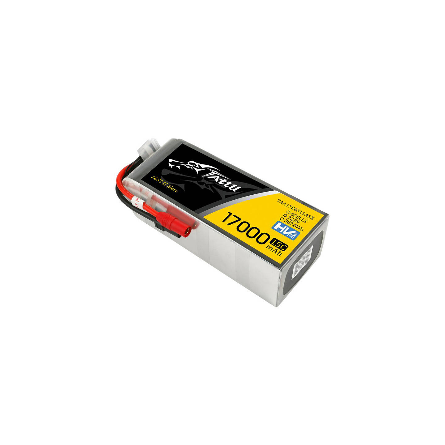 Tattu 17000mAh 22.8V 15C 6S1P Lipo Battery with AS150+XT150 Plug