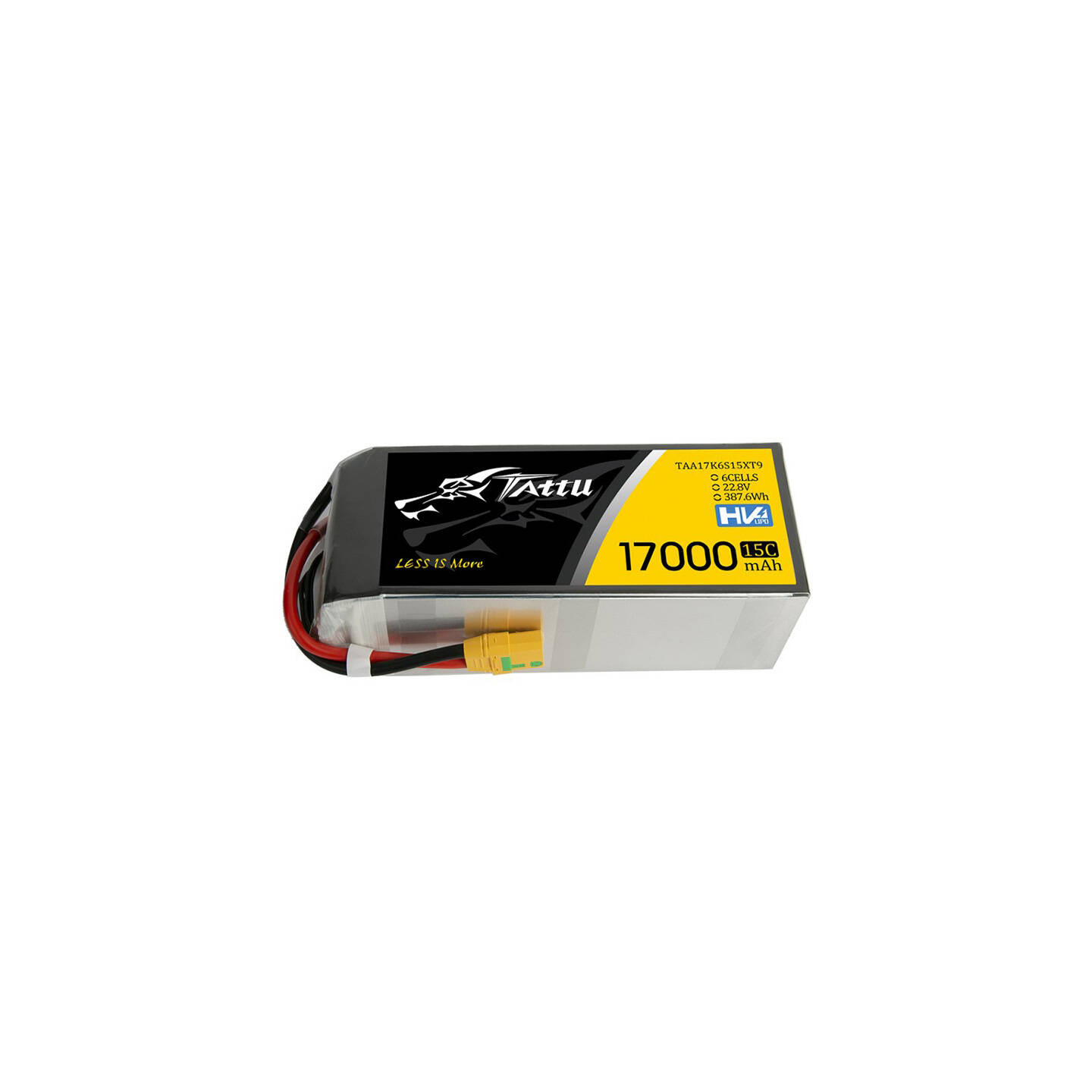 Tattu 17000mAh 22.8V 15C 6S1P Lipo Battery with XT90-S(anti-spark) Plug