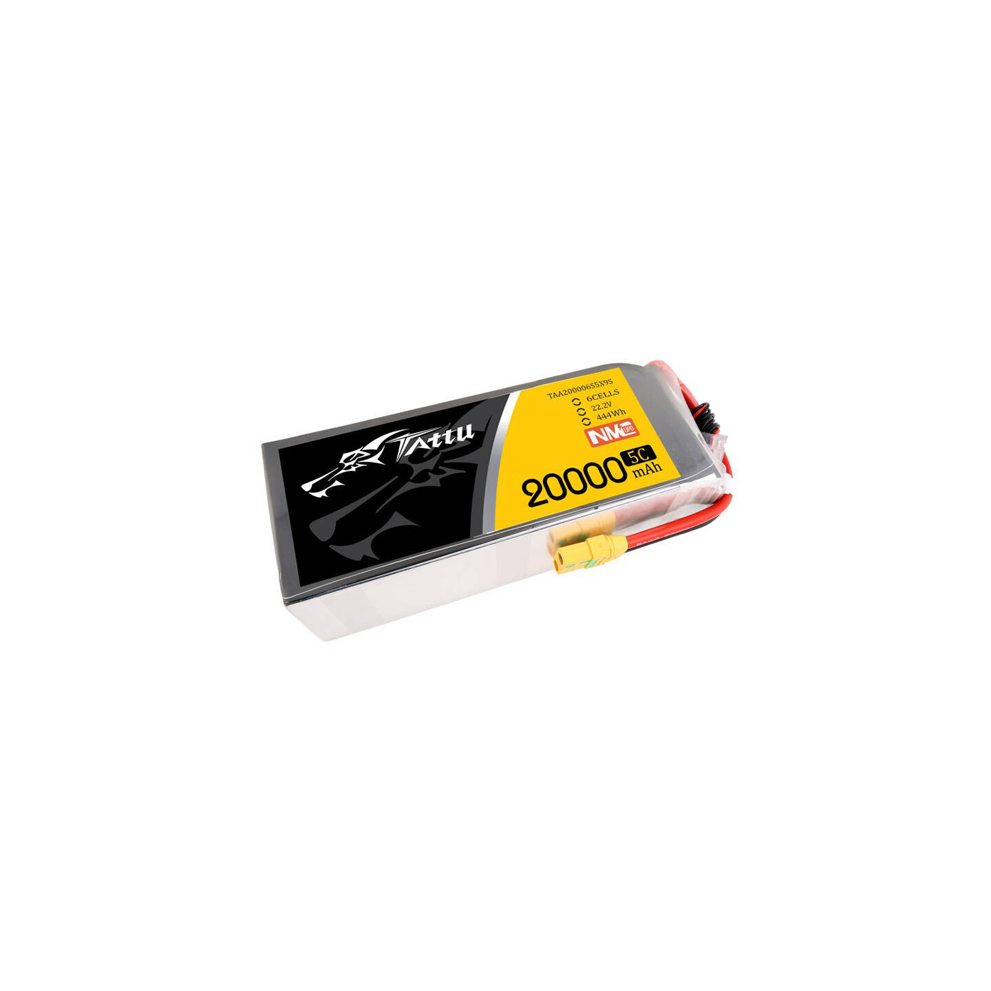 Tattu NMC 20000mAh 22.2V 5C 6S1P Lipo Battery Pack with XT90-S plug