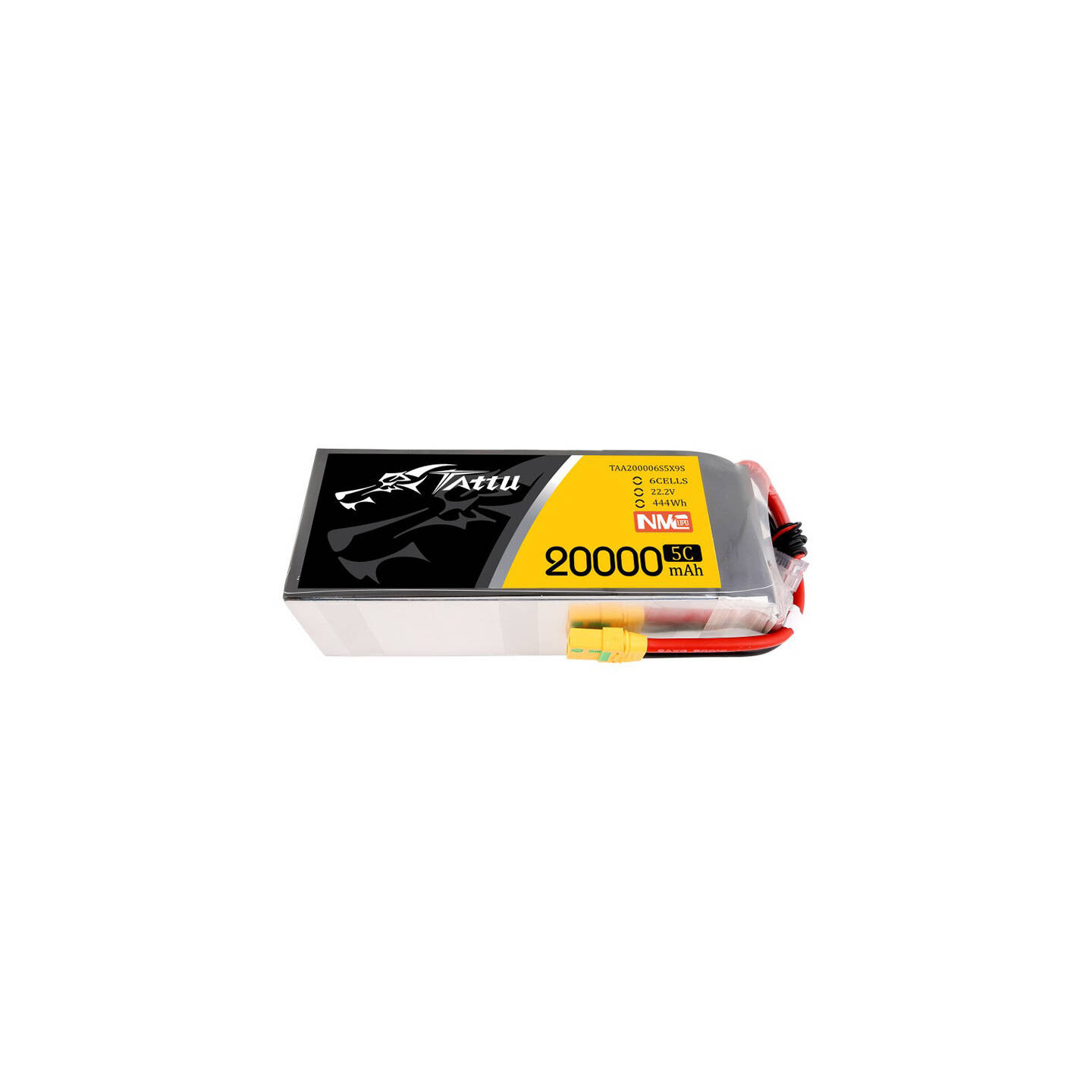 Tattu NMC 20000mAh 22.2V 5C 6S1P Lipo Battery Pack with XT90-S plug