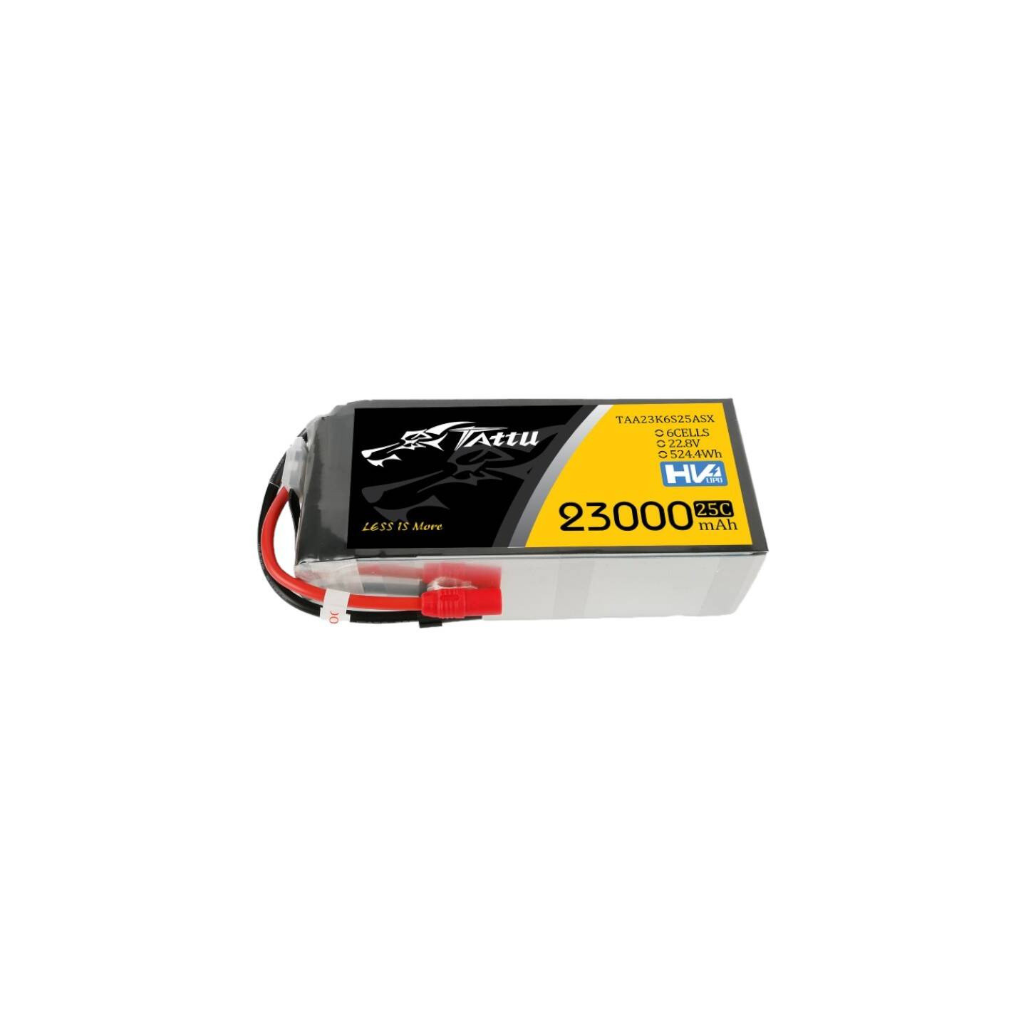 Tattu 23000mAh 22.8V 25C 6S1P Lipo Battery Pack With XT150+AS150
