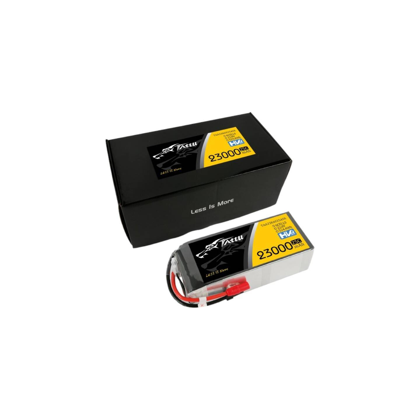 Tattu 23000mAh 22.8V 25C 6S1P Lipo Battery Pack With XT150+AS150