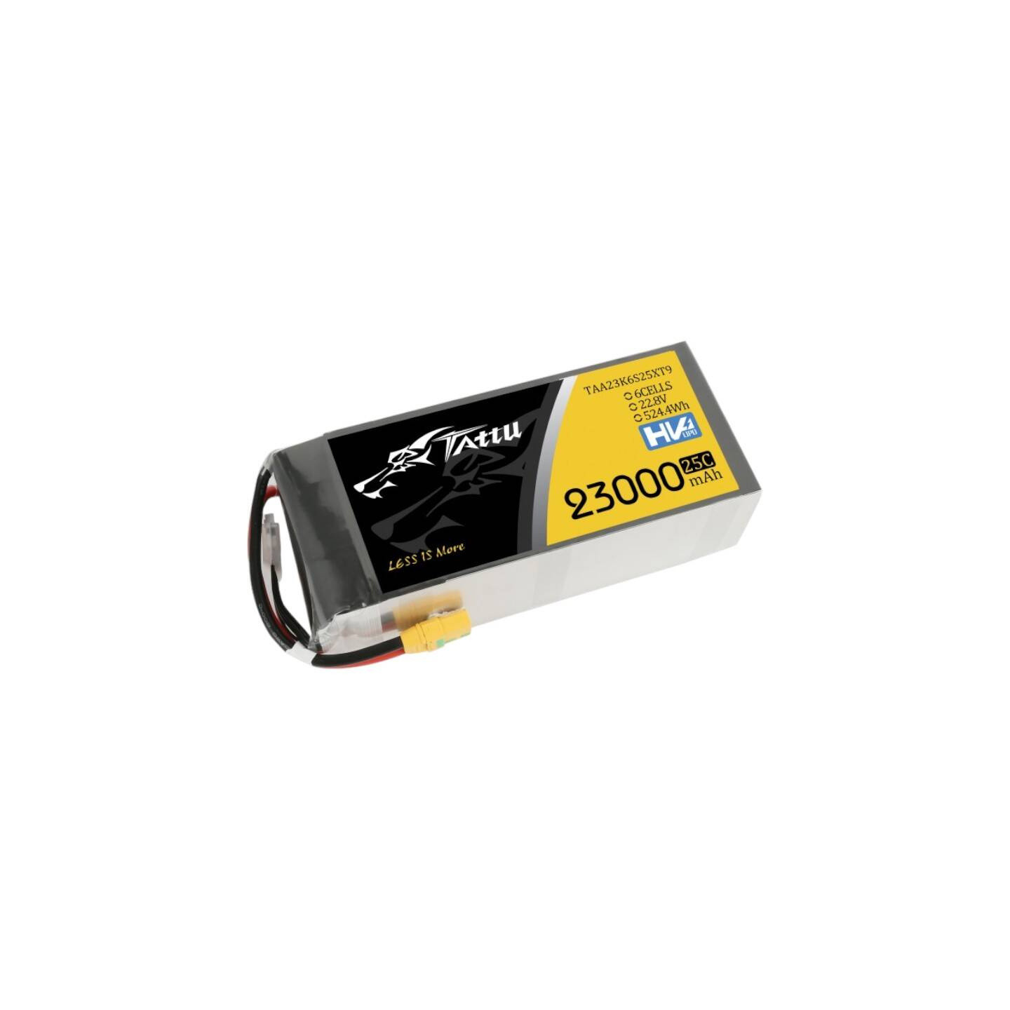 Tattu 23000mAh 22.8V 25C 6S1P Lipo Battery Pack With XT90-S
