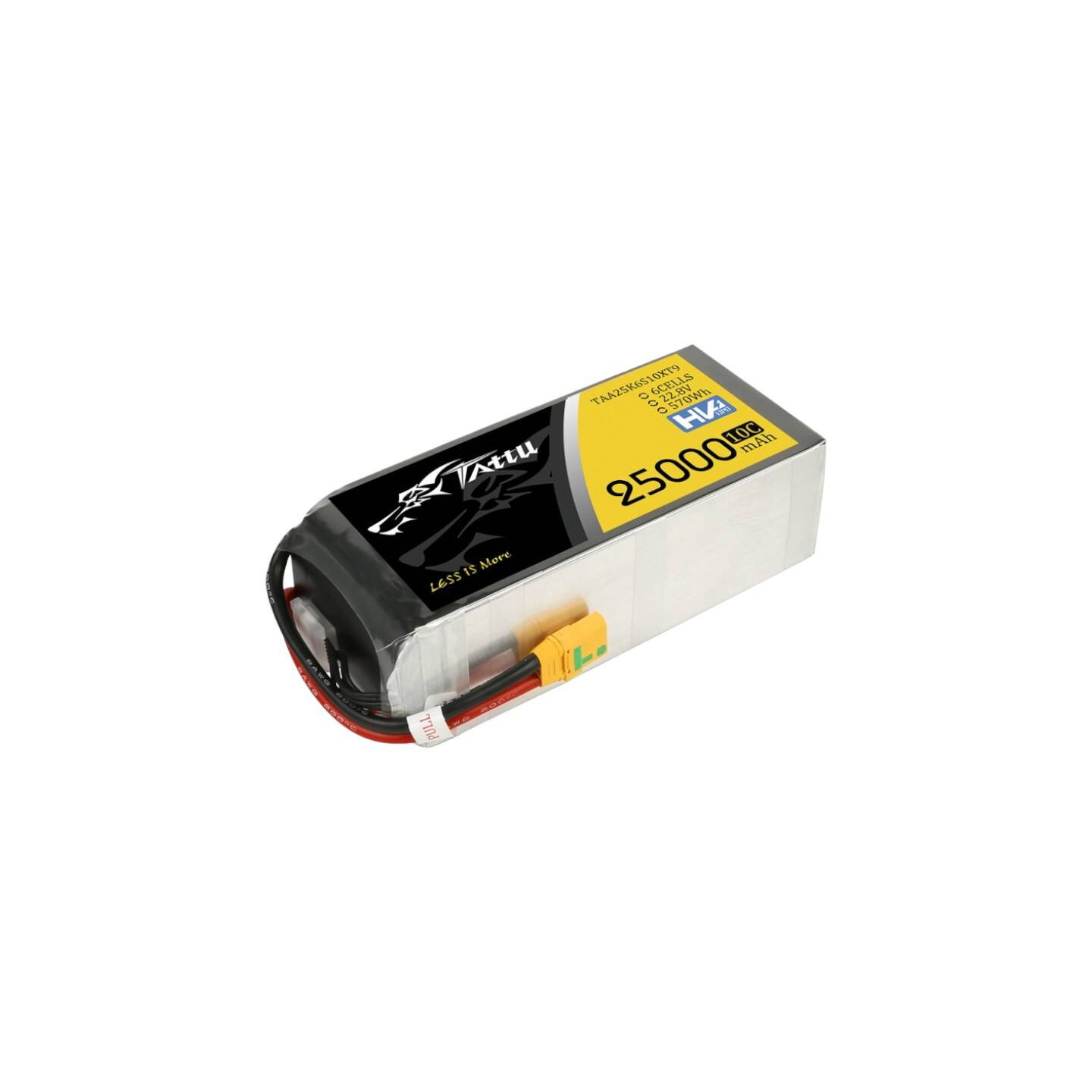 Tattu 25000mAh 22.8V 10C 6S1P Lipo Battery Pack With XT90-S
