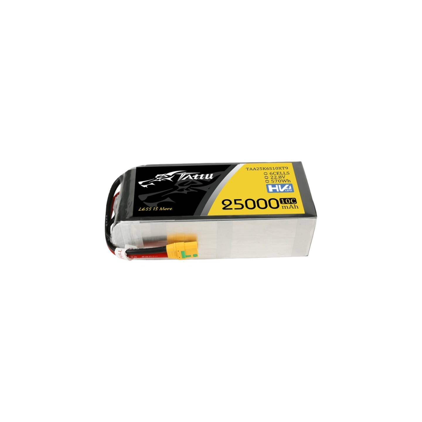 Tattu 25000mAh 22.8V 10C 6S1P Lipo Battery Pack With XT90-S