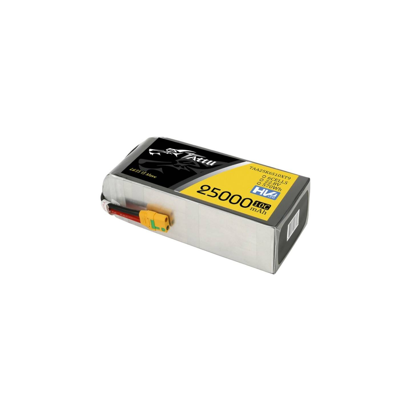 Tattu 25000mAh 22.8V 10C 6S1P Lipo Battery Pack With XT90-S